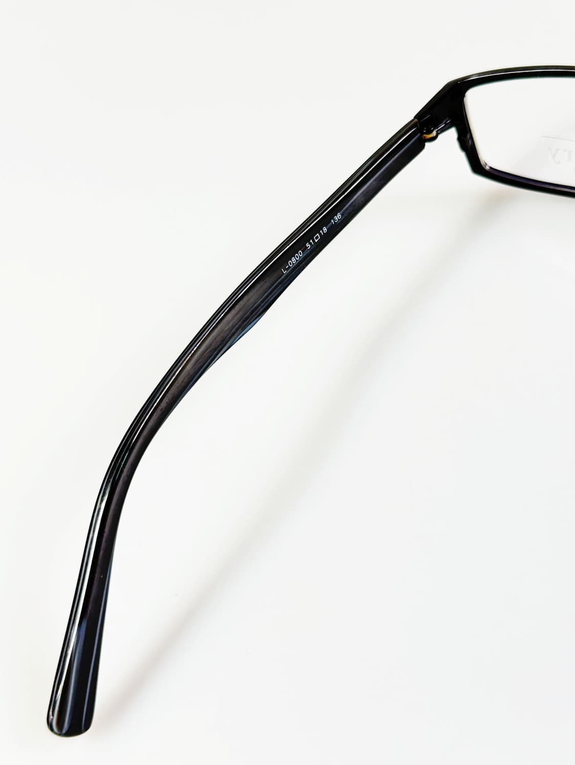 LUXURY OCCHIALI 슬림 스퀘어 블랙 메탈 빈티지 안경 상품이미지7