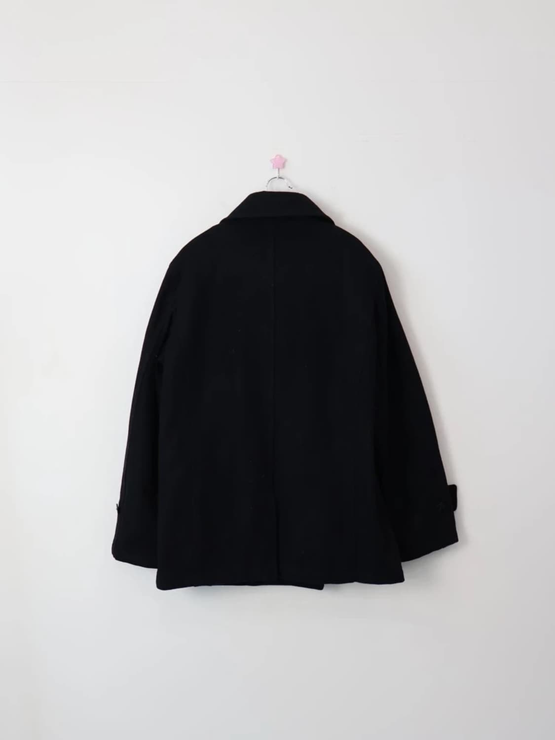Genuine Classics Black Wool Pea Coat 상품이미지5