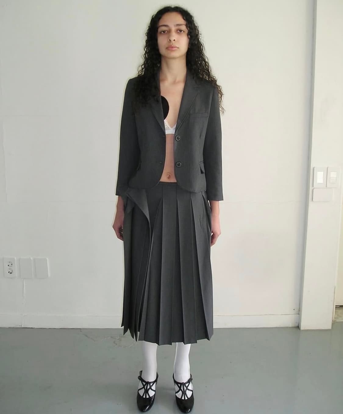 에옹쓰 오프비트 플리츠 스커트 상품이미지3