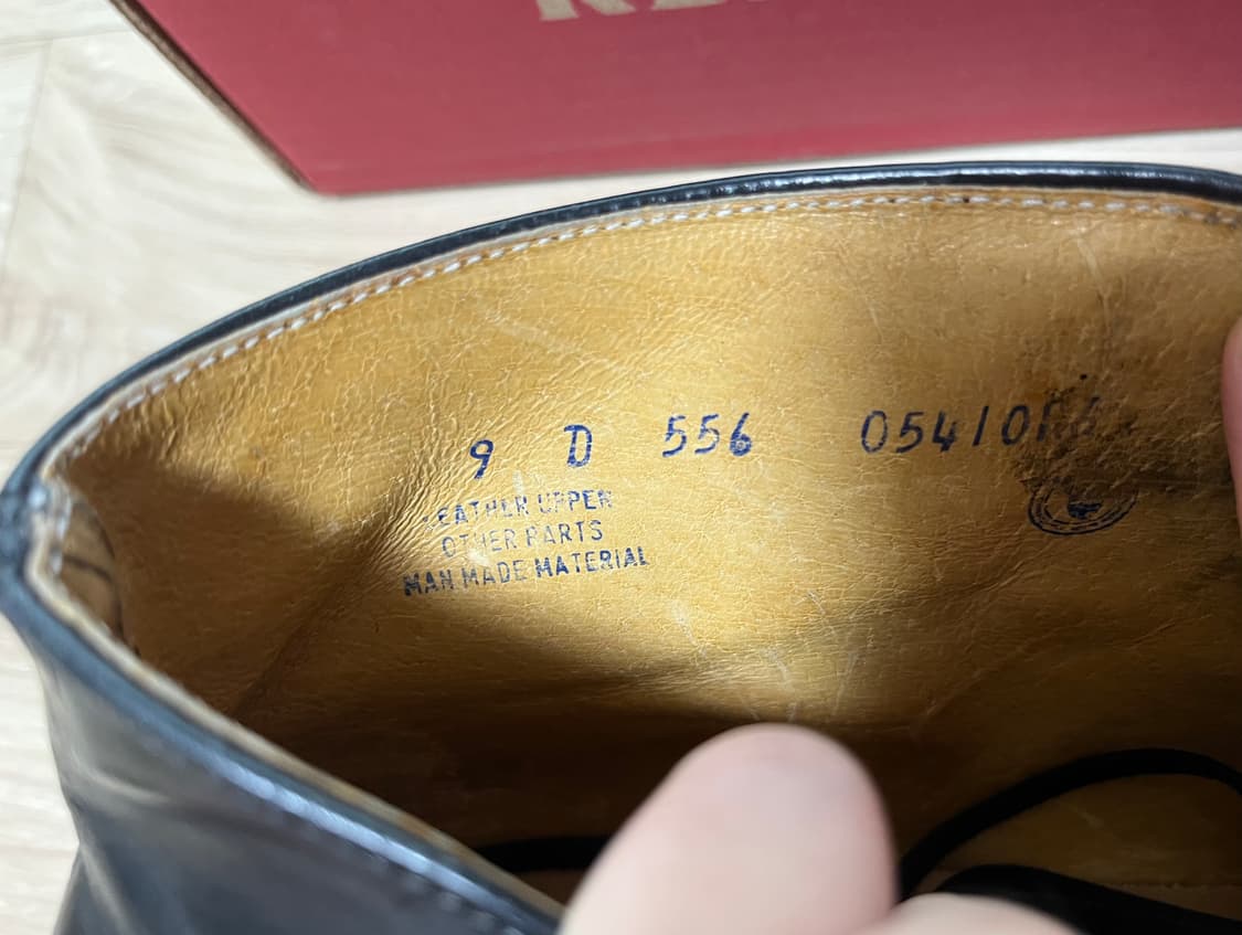 60’s 메이슨 치페와 폴스 처카 부츠 블랙 9D(270mm) 상품이미지4