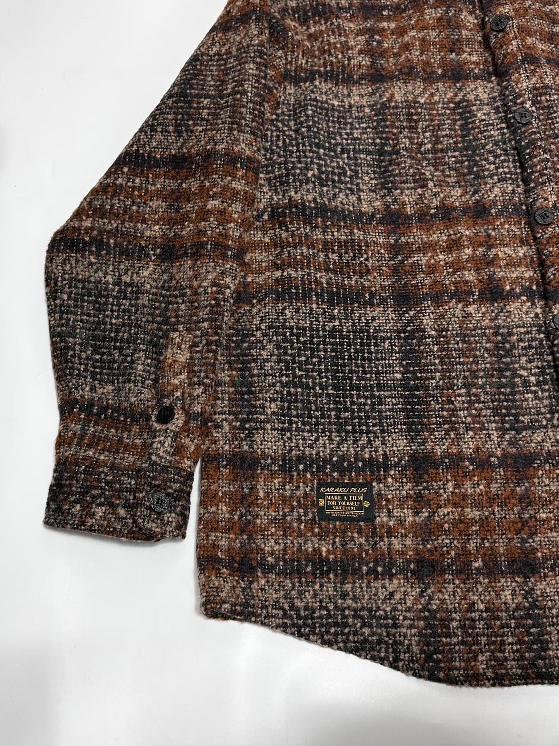 KARAKU 체크 남방 셔츠 일본빈티지 상품이미지4