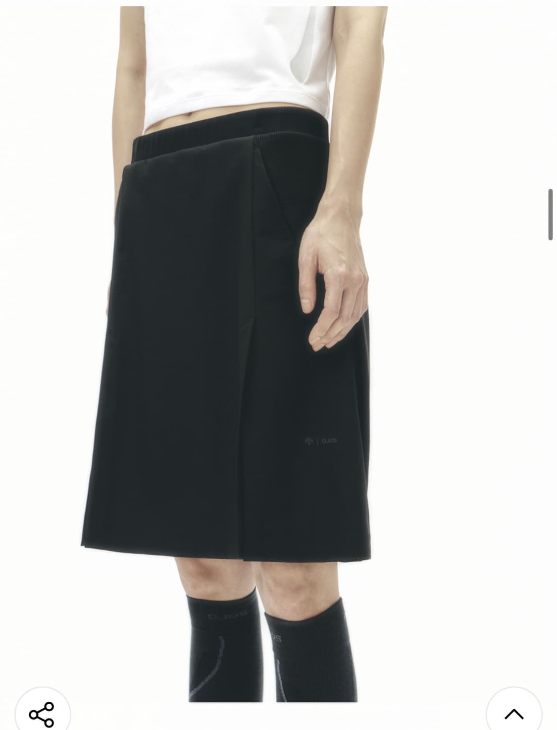 오호스X데상트 Slit detail skirt pants 미디스커트 상품이미지1