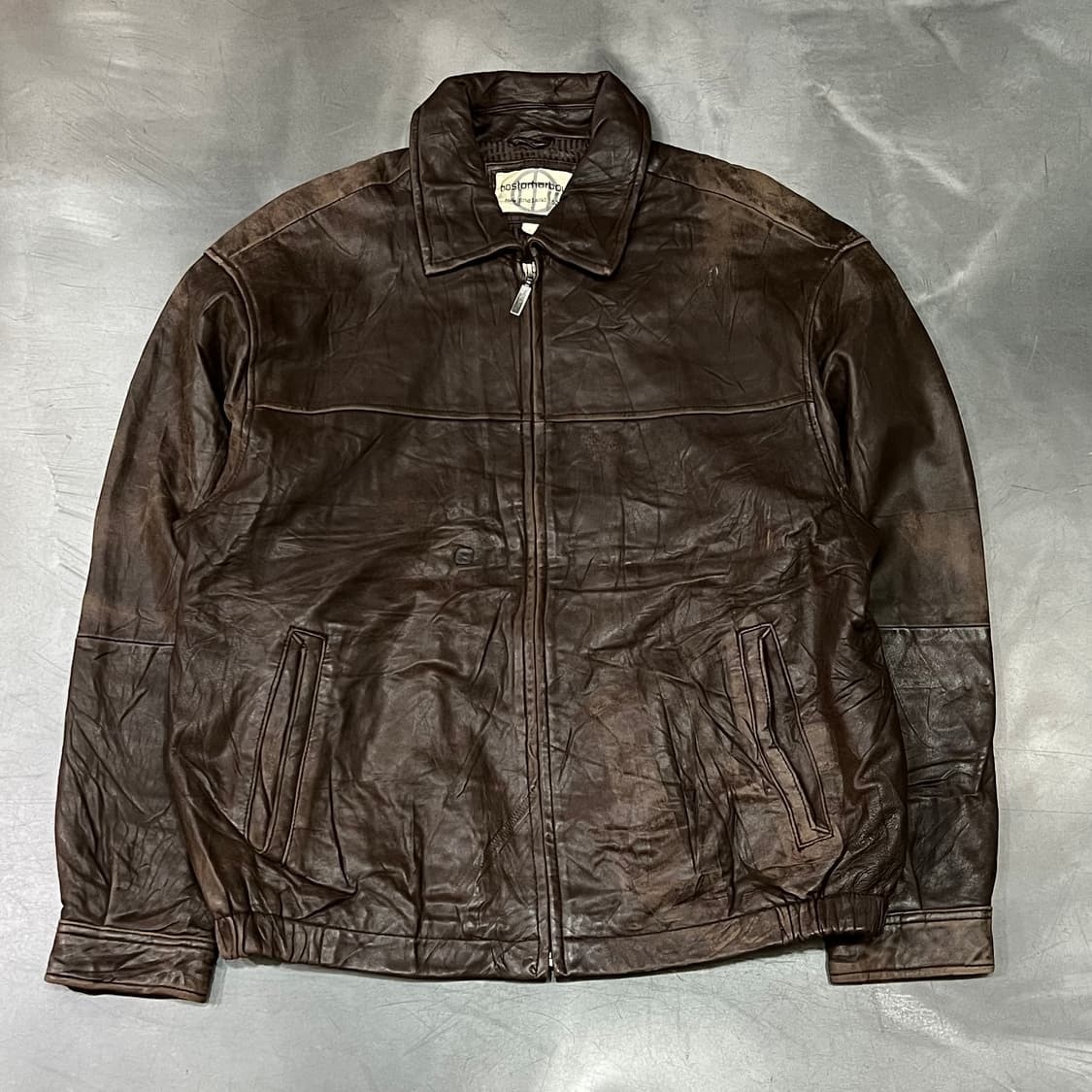  보스턴 하버 리얼레더 카카 블루종 y14902 상품이미지1