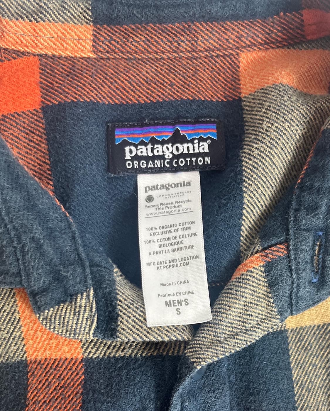 파타고니아 오가닉 코튼 플란넬 체크 셔츠 상품이미지3
