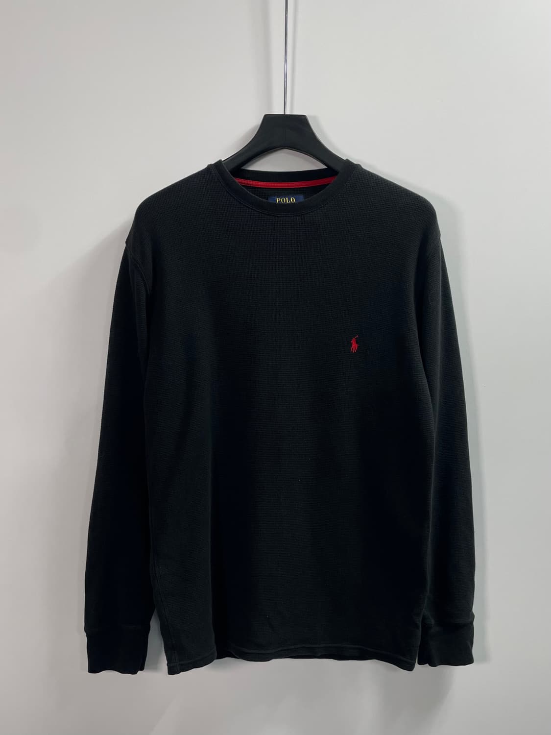 폴로 랄프로렌 포니 블랙 와플티 (on.485)   상품이미지1