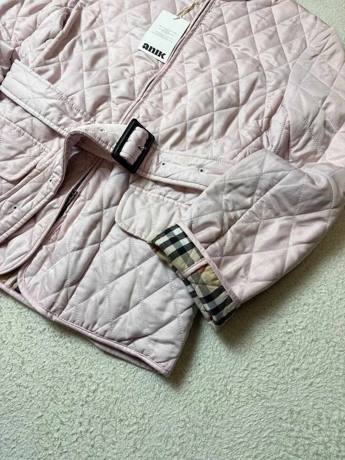 버버리 00's 클래식 퀼팅 벨티드 자켓 PN6582 상품이미지6