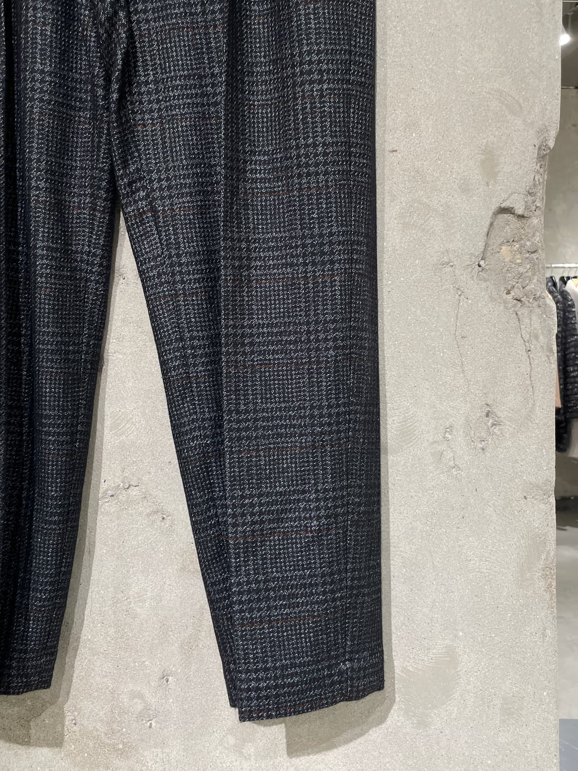 마우로 그리포니 차콜 투 턱 체크 울 트라우저 상품이미지5