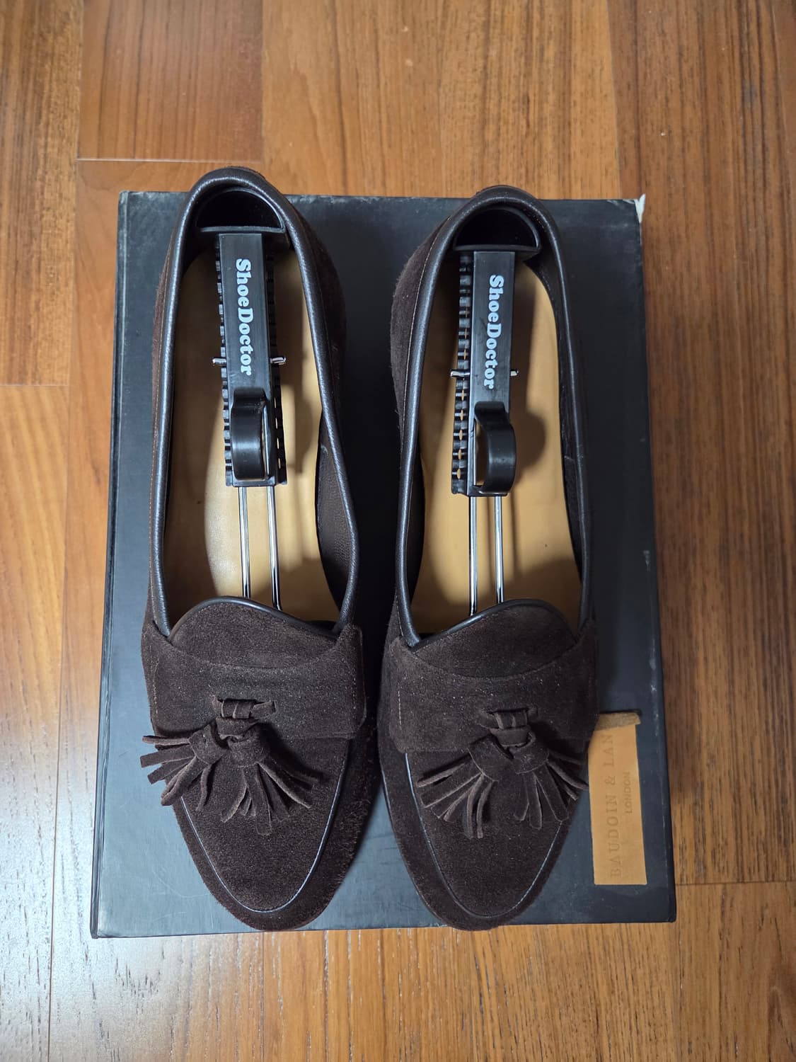 Baudoin & Lange 스웨이드 태슬 로퍼 브라운 상품이미지2