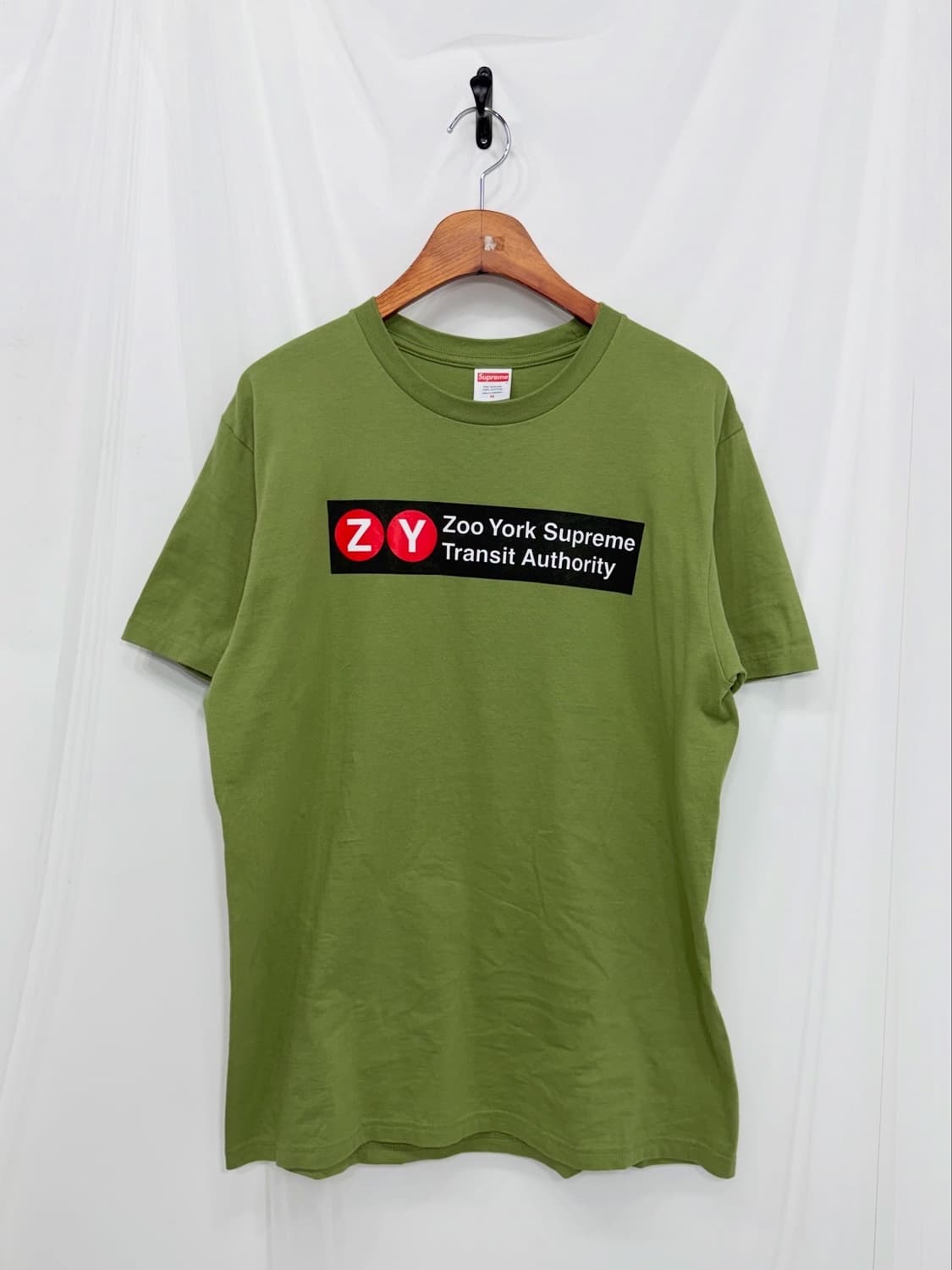 슈프림 X 주욕 트래짓 티셔츠 모스 - 25Ss 상품이미지8