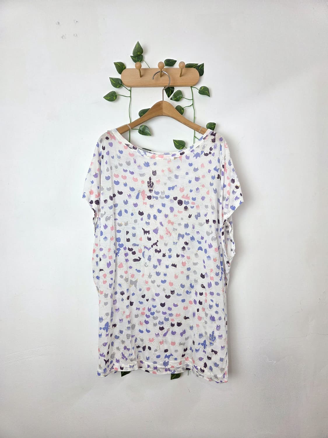 tsumori chisato 고양이 가득 탑 상품이미지1