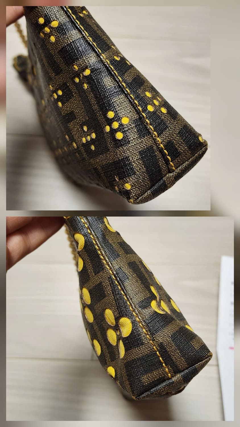 정품 펜디 미니 바게트 체인 숄더백 상품이미지3