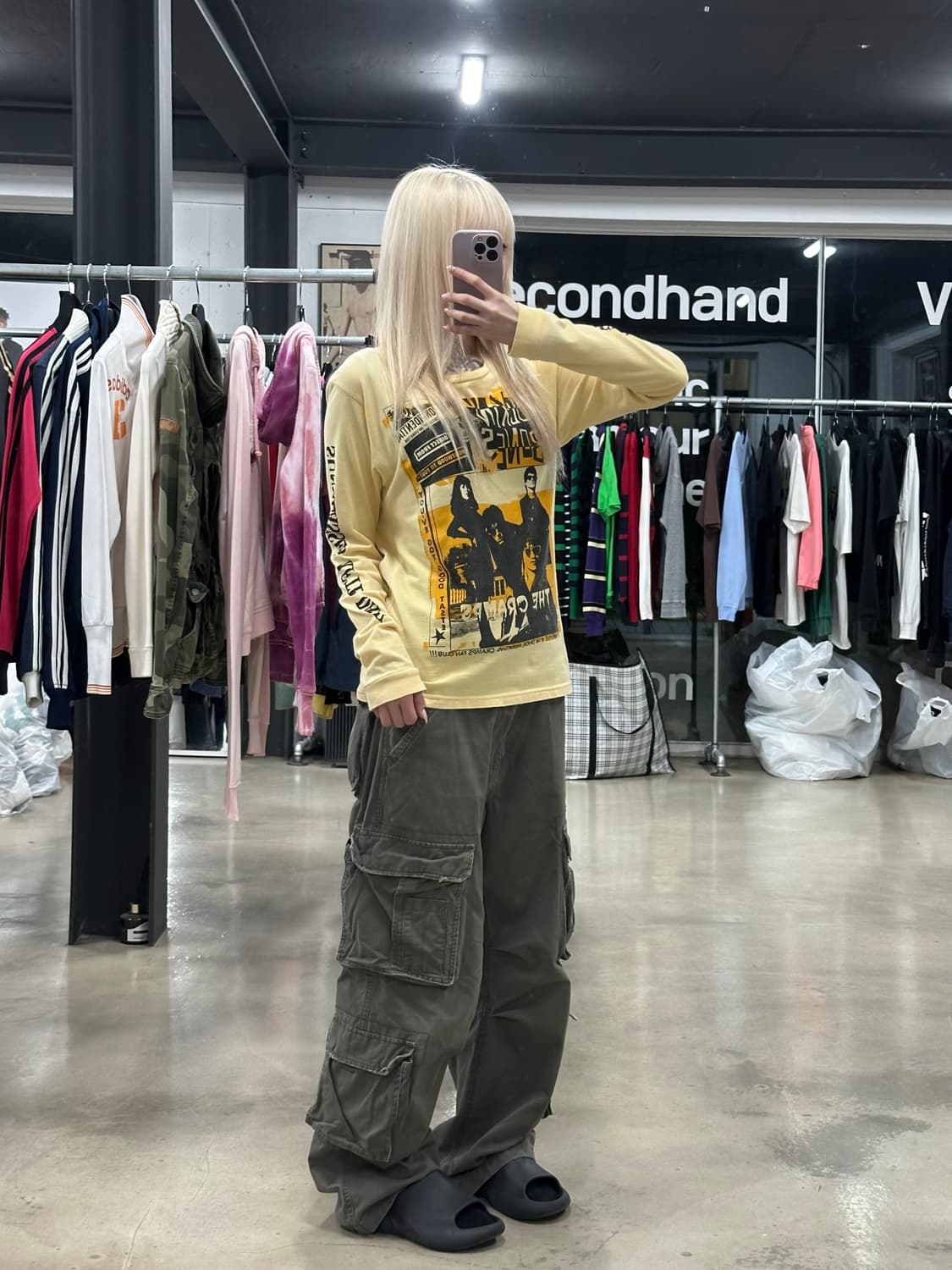 히스테릭 글래머 더 크램프스 콜라보 긴팔 슬리브 상품이미지2