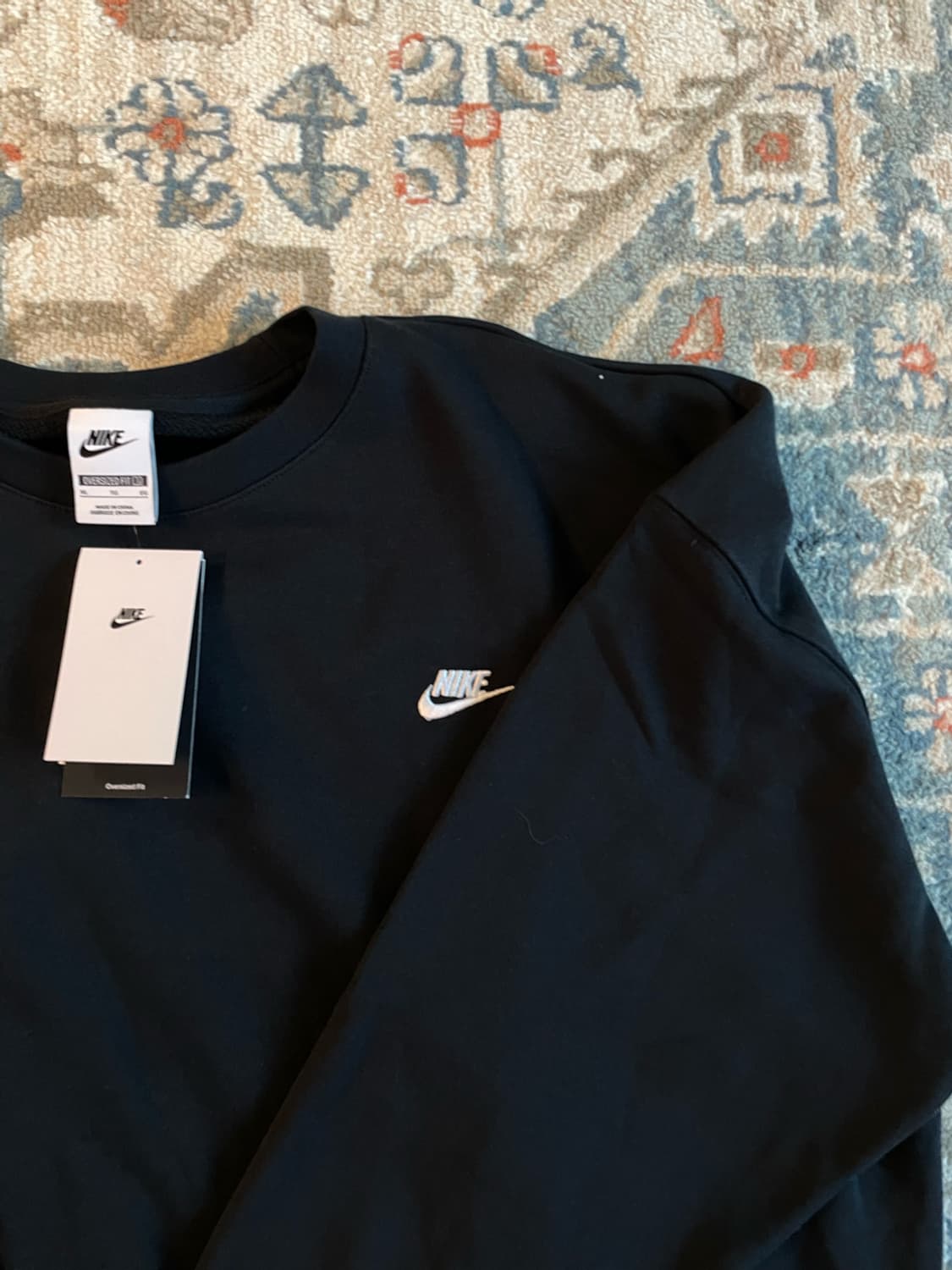 나이키 클럽 플리스 오버사이즈 프렌치 테리 맨투맨 (새제품. XL) 상품이미지3