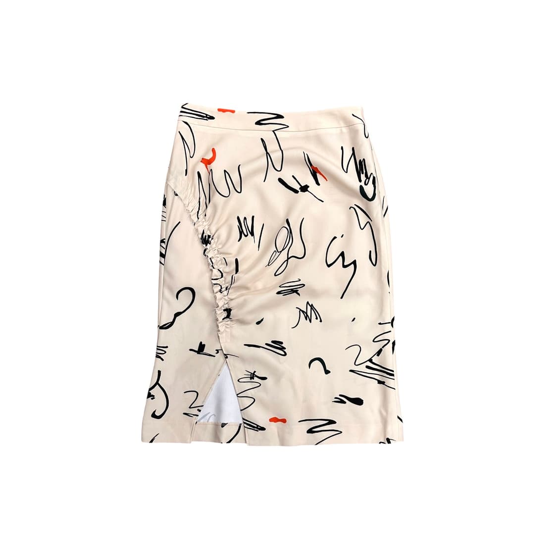 Je ne sais quoi, Drawing Slit Midi Skirt 상품이미지1