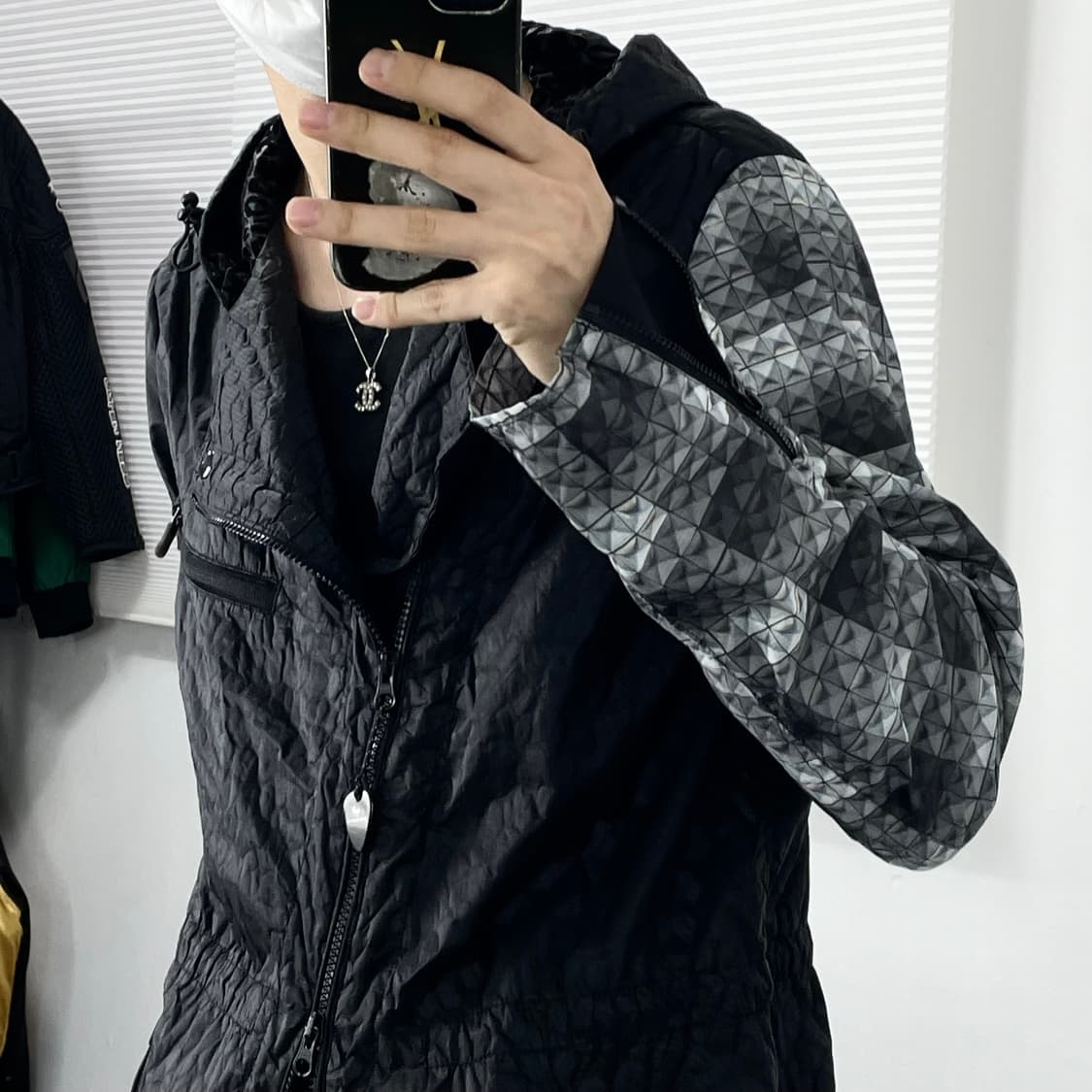 S(L) 미하라 야스히로 퓨마 비대칭 나일론 자켓 상품이미지3