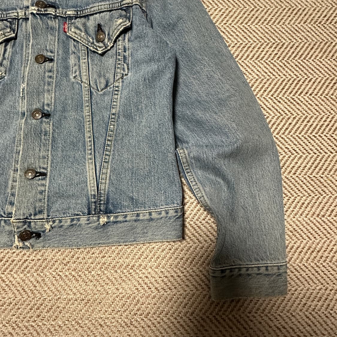 LEVI'S 557 japan made BIG E denim jacket 상품이미지4