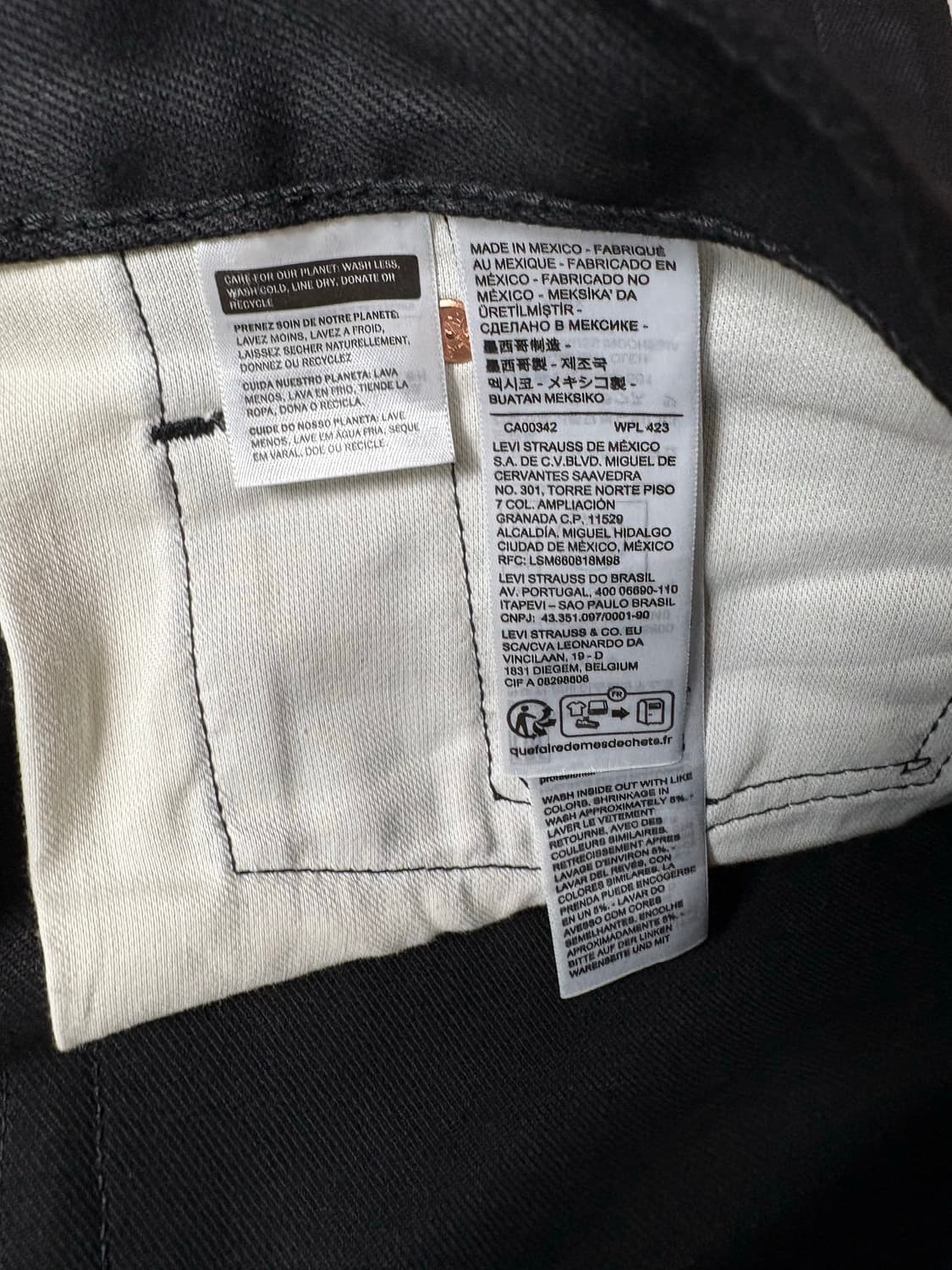Levis 리바이스 501 블랙 데님팬츠 W36 상품이미지4