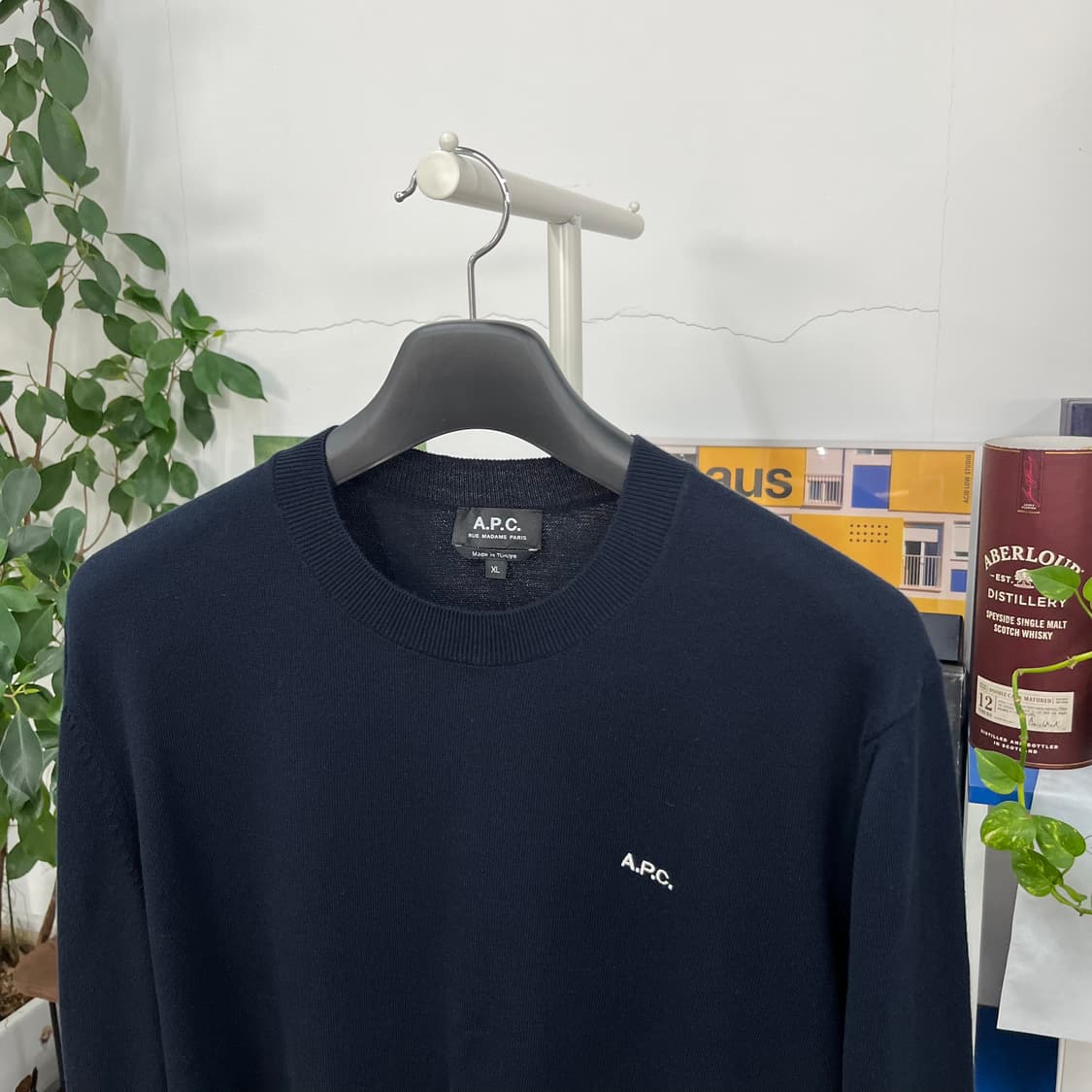 아페쎄 코튼 크루넥 니트 XL 상품이미지2