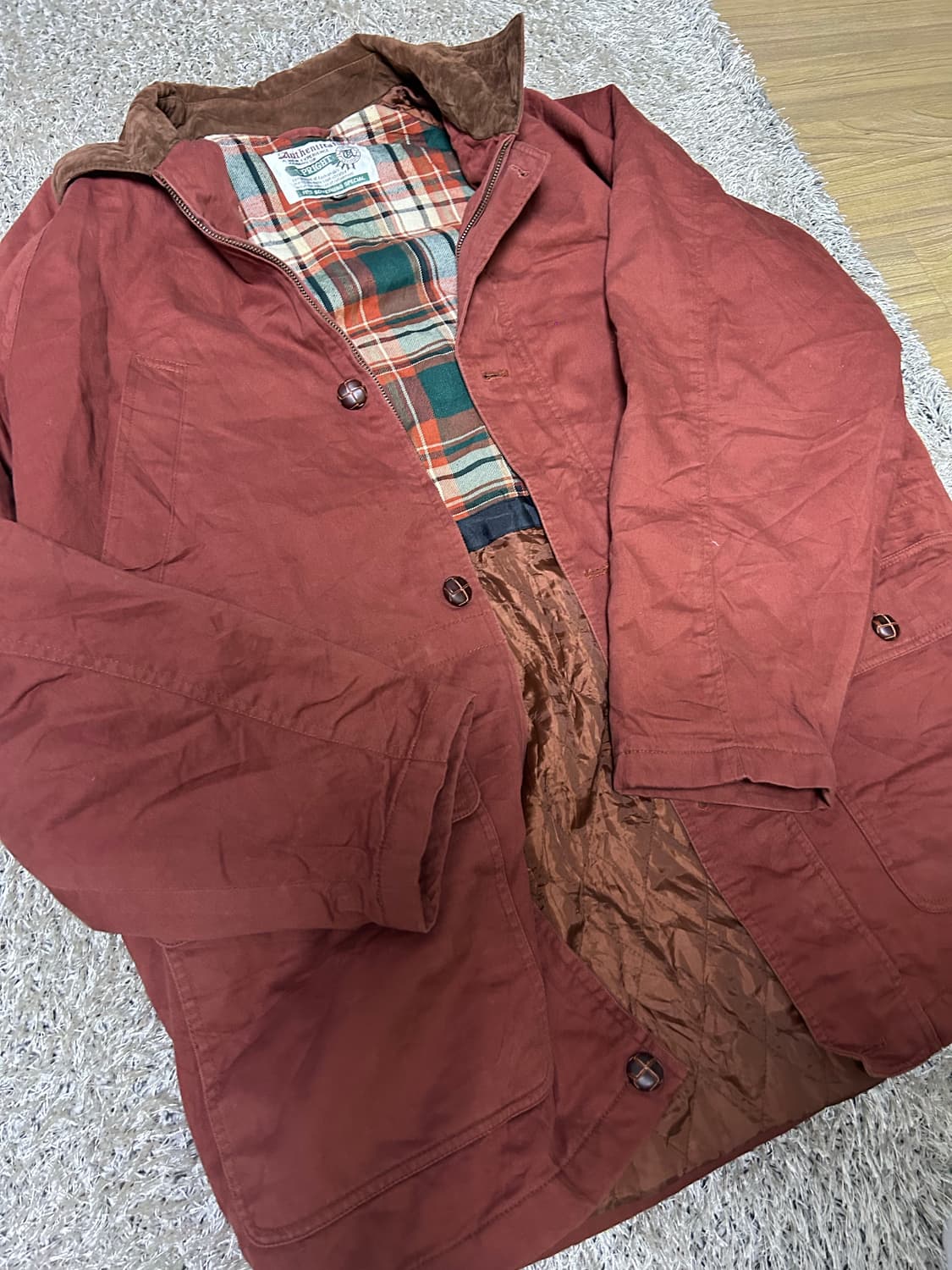 일본판 버건디 헌팅자켓 사이즈 105~110 상품이미지2