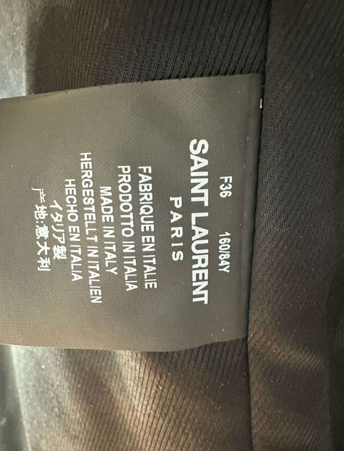 생로랑 레더 라이더 자켓 상품이미지7