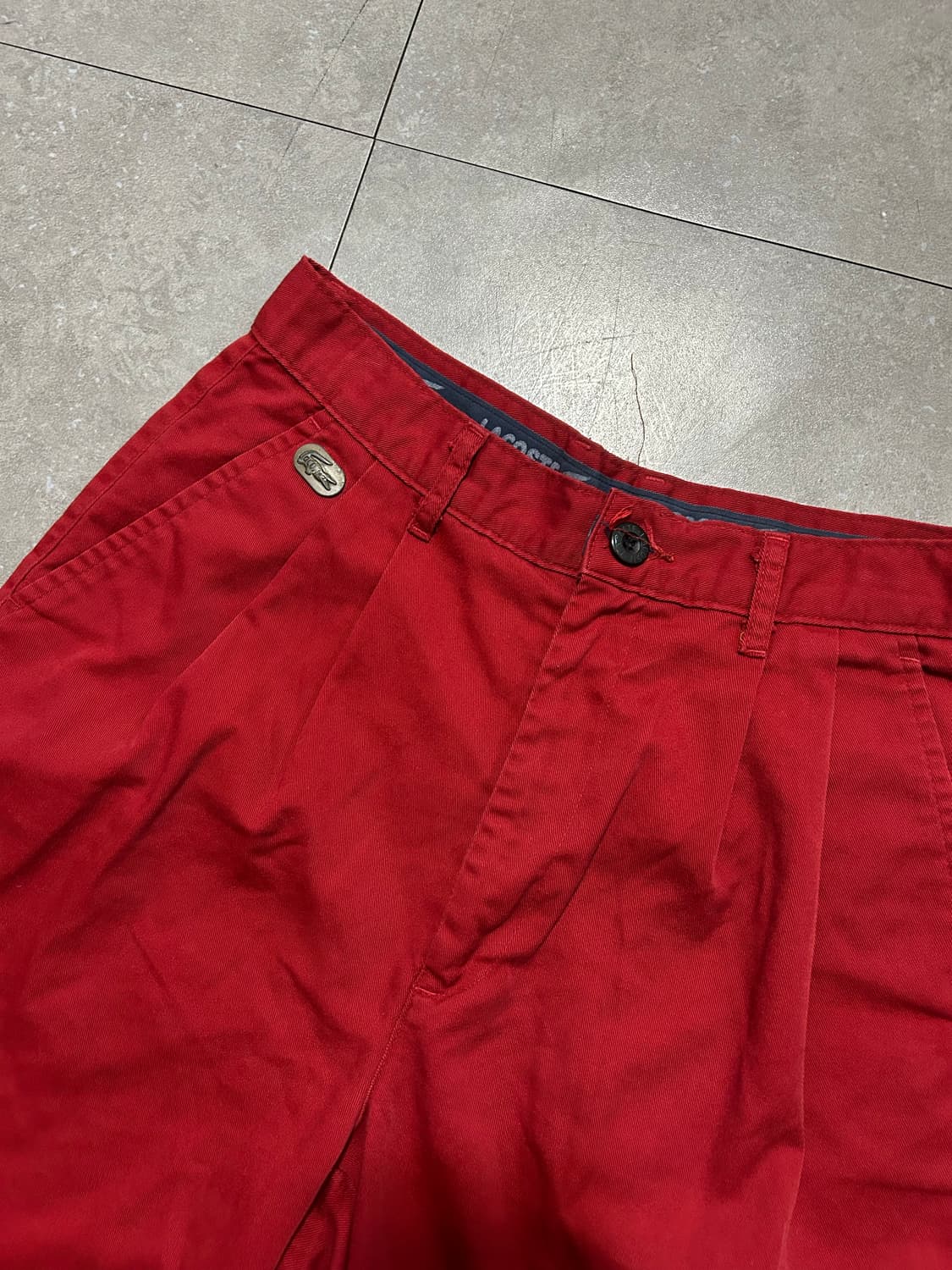 90s  서광 라코스테 빈티지 치노 하프 팬츠  27인치  상품이미지2