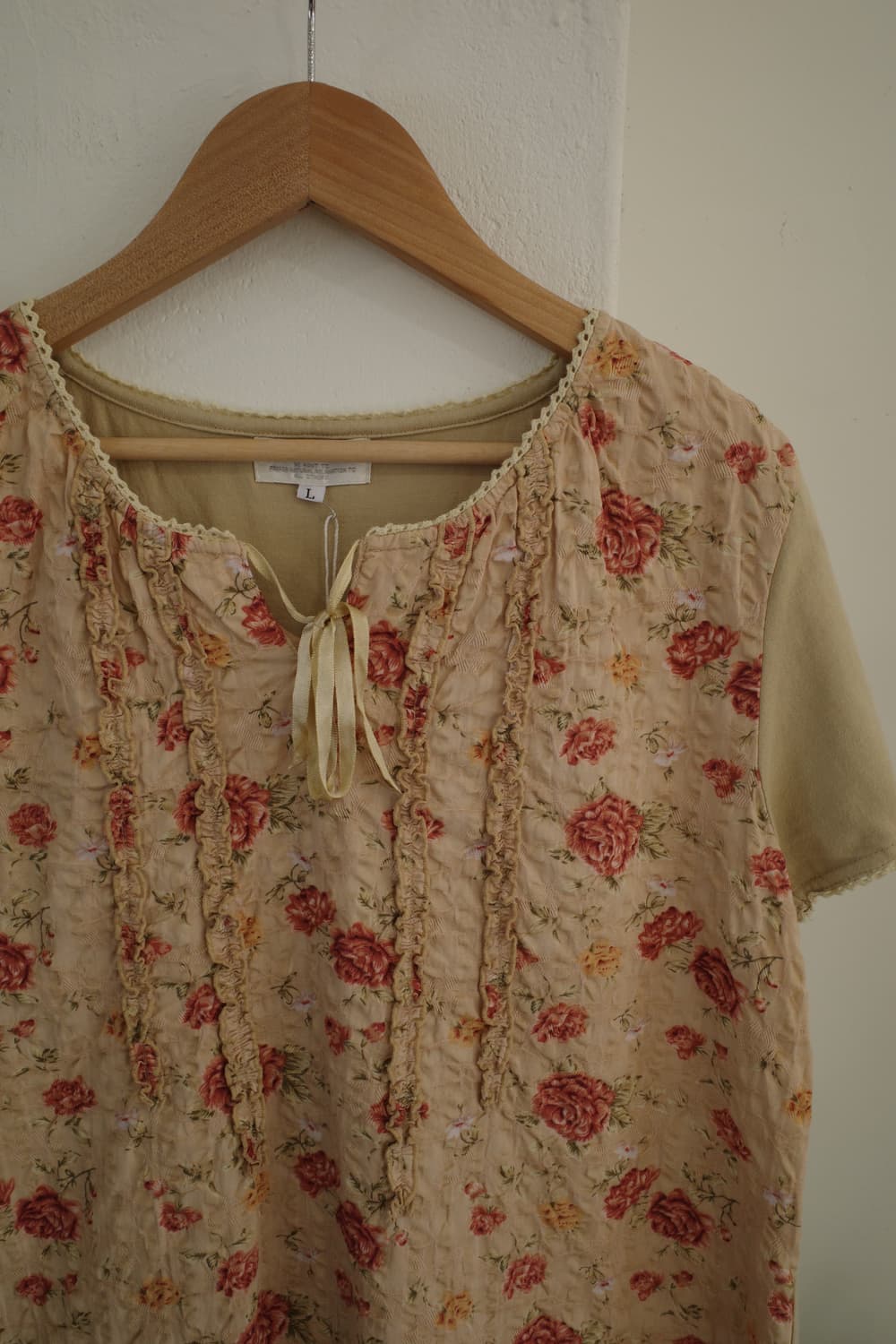 꽃 프릴 블라우스 상품이미지7