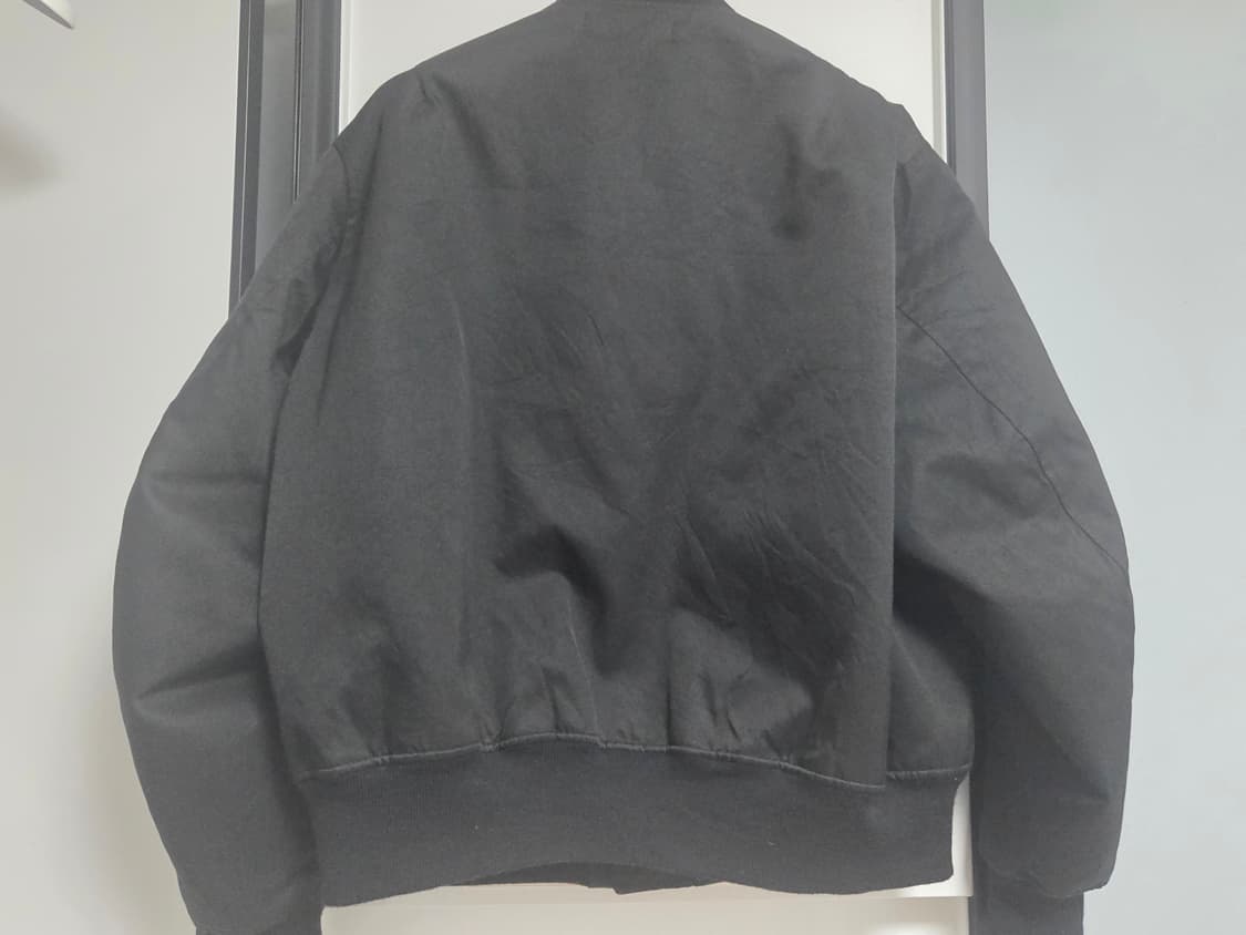 25ss 아프레쎄 빈티지 실크 플라이트 자켓 2 블랙 상품이미지6