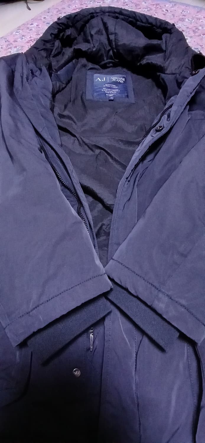 아르마니 진스 남성용 후드 패딩 자켓(52, 약105사이즈)   상품이미지5