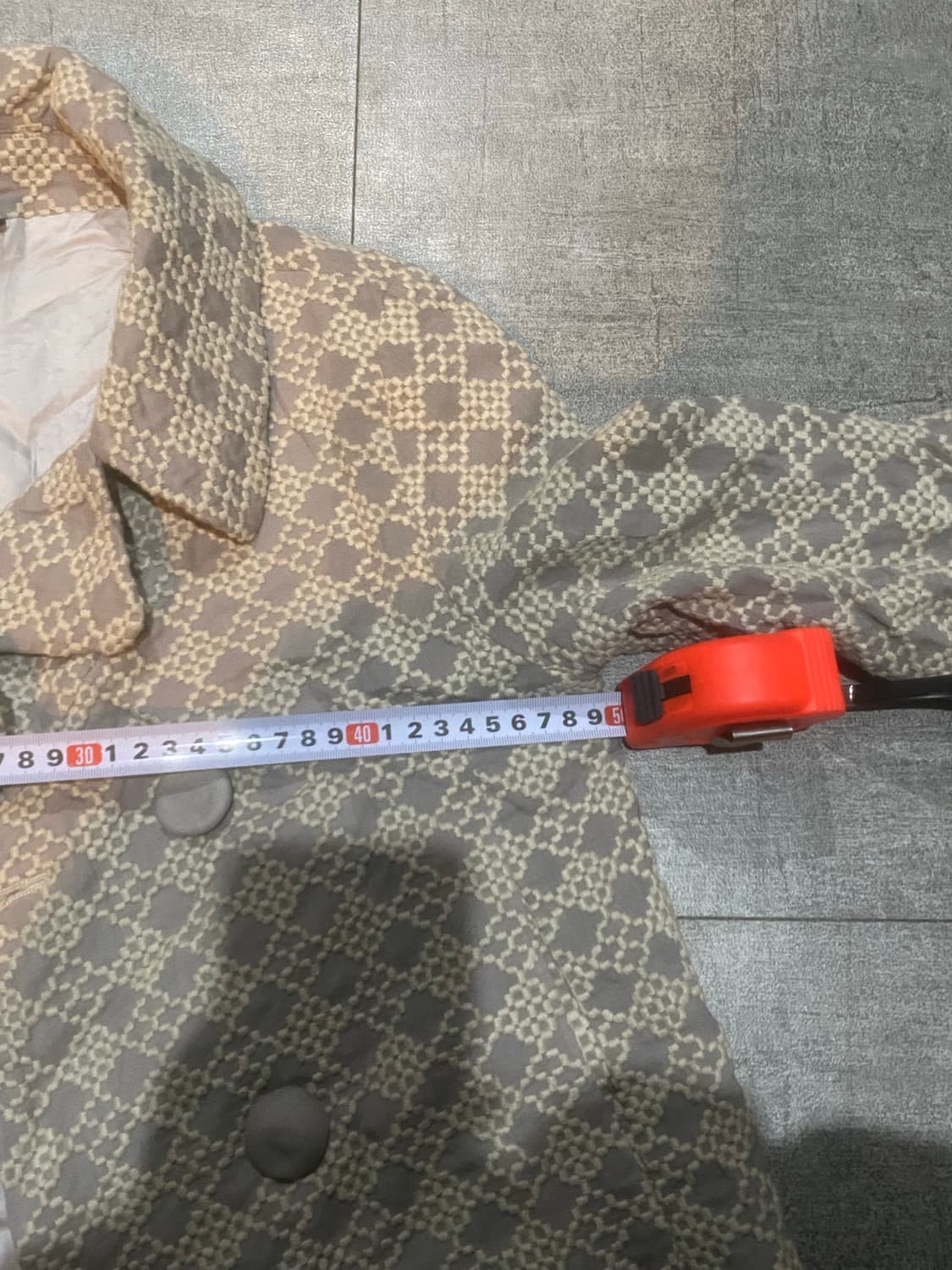 일본빈티지 Fascino 하구미모리걸 라떼갸루 케이프핏 크롭자켓 상품이미지2