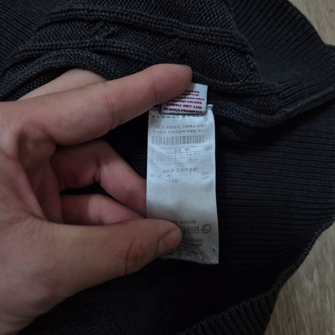 US 폴로 아센 스몰포니 꽈배기 반집업 니트 M(95) 상품이미지6