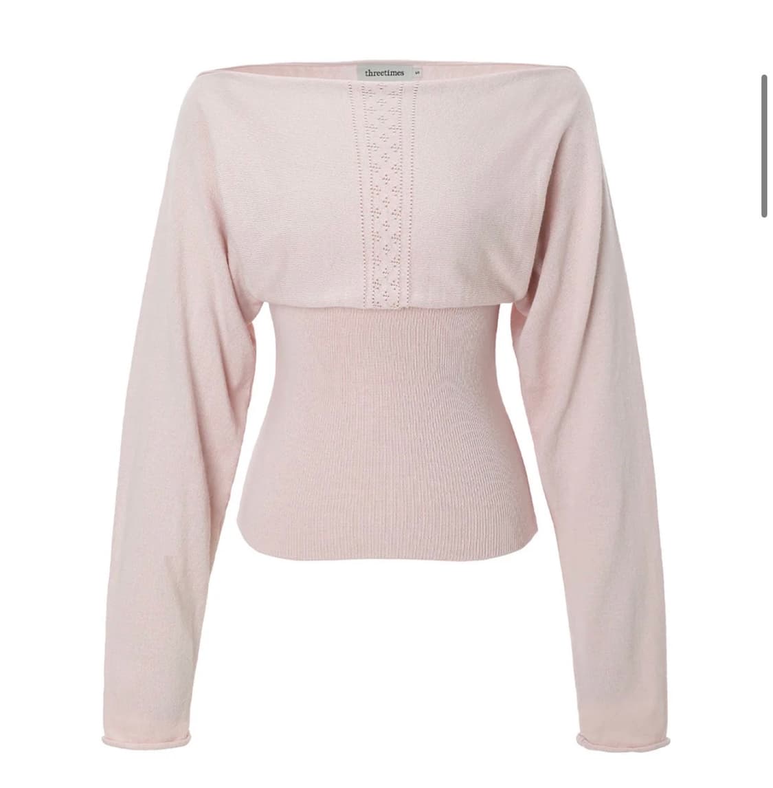 쓰리타임즈 Dewy off top 핑크 상품이미지1