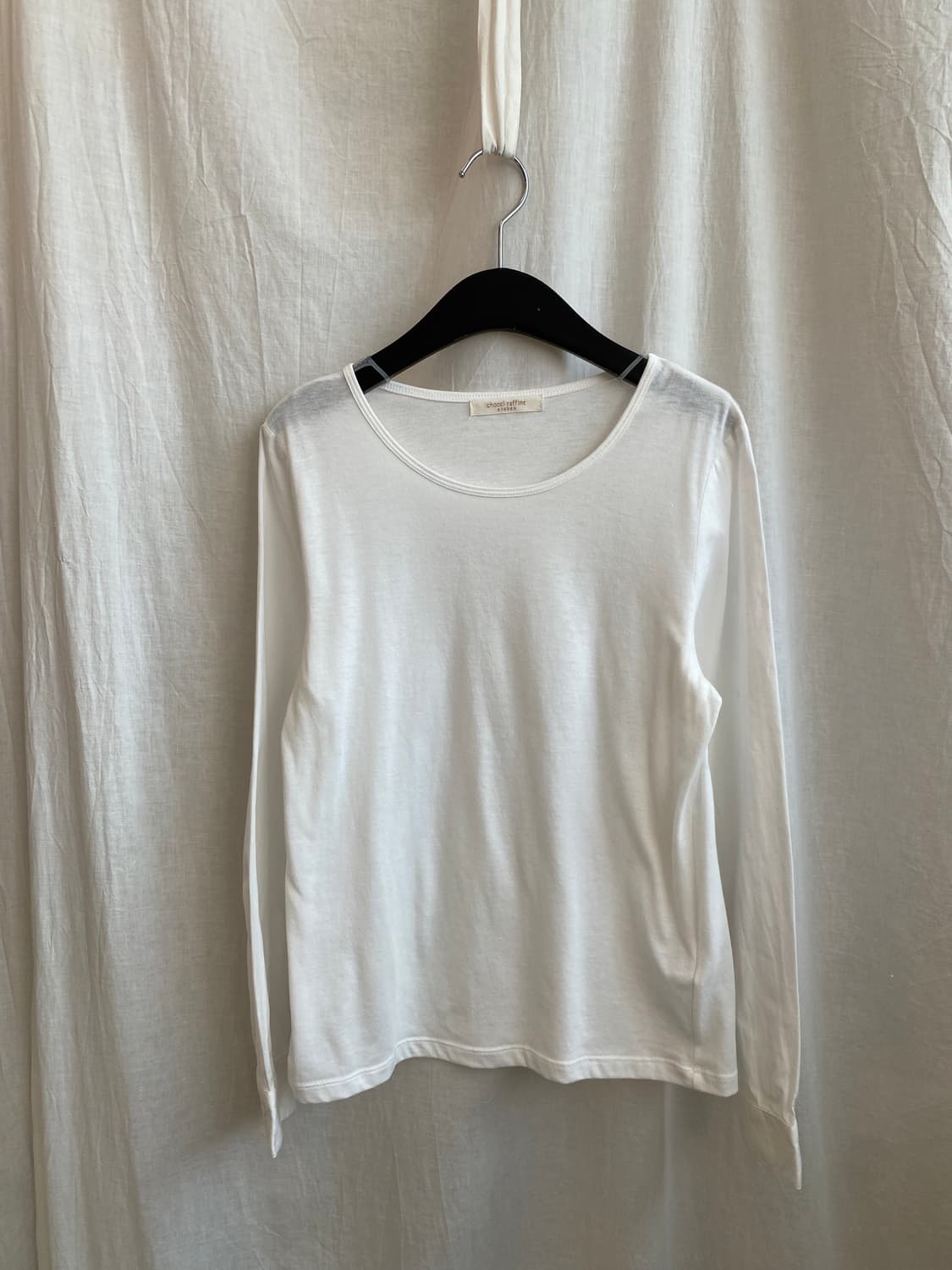 CHOCOL RAFFINE 화이트 베이직탑(M) 상품이미지2