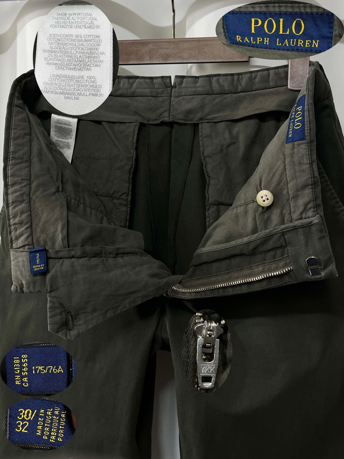 폴로 랄프로렌 올리브 가먼트다이 트라우저 치노 팬츠 상품이미지3