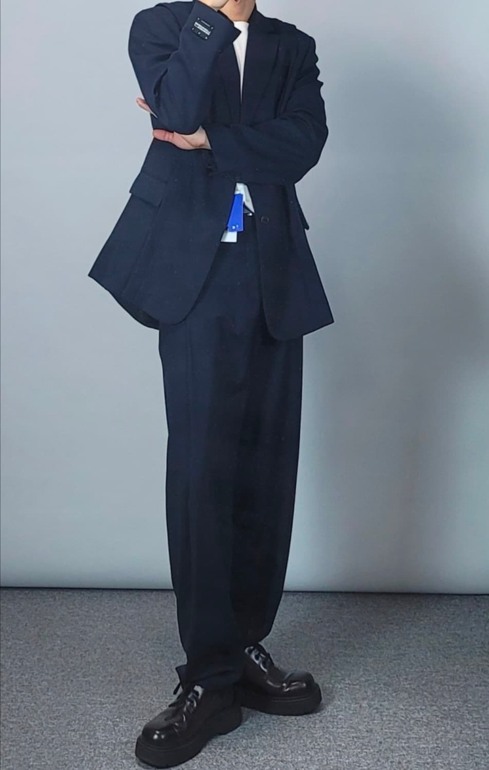 아더에러x자라 네이비 셋업 상품이미지2