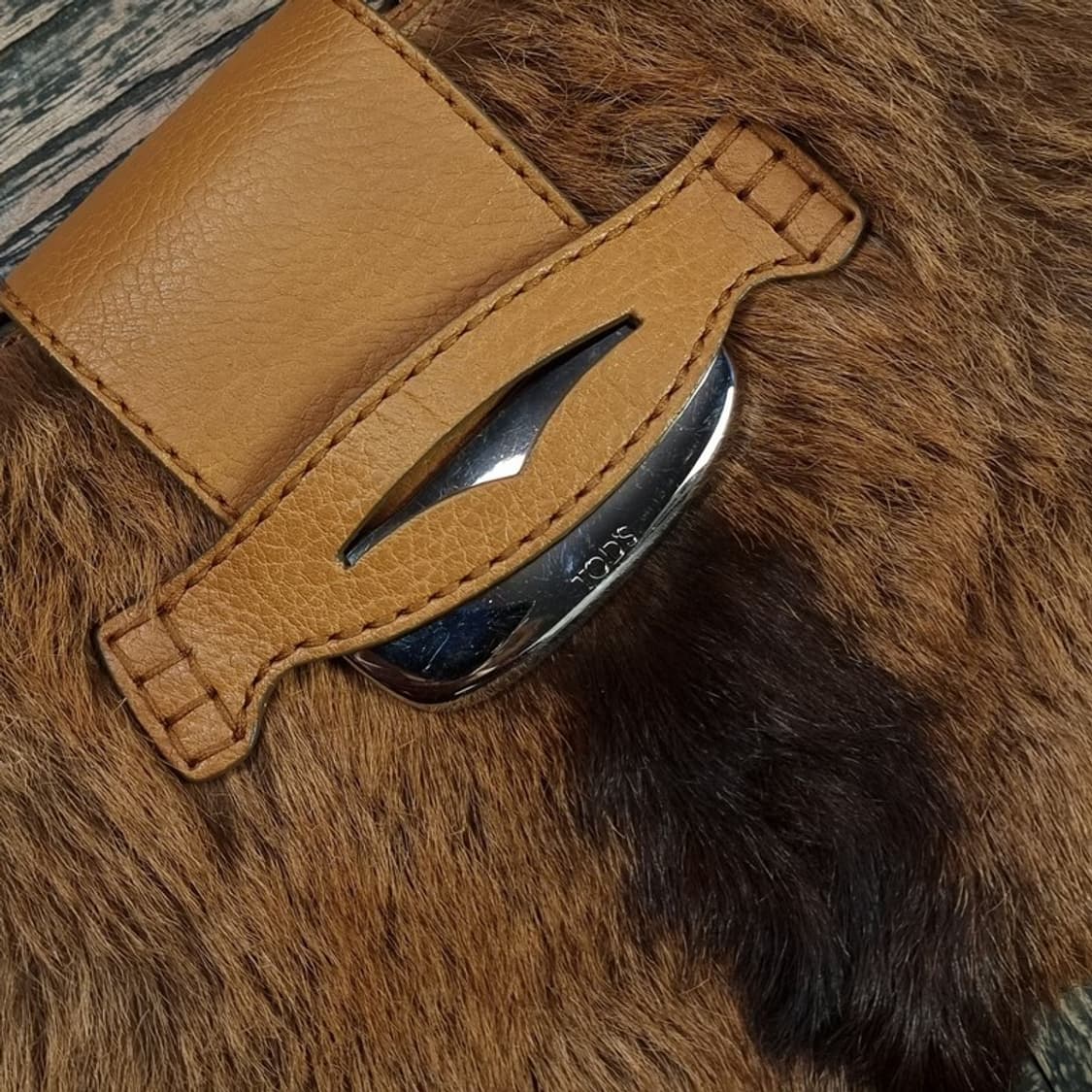 [토즈 송치 퍼 리얼 레더 숄더백 P01265 상품이미지7