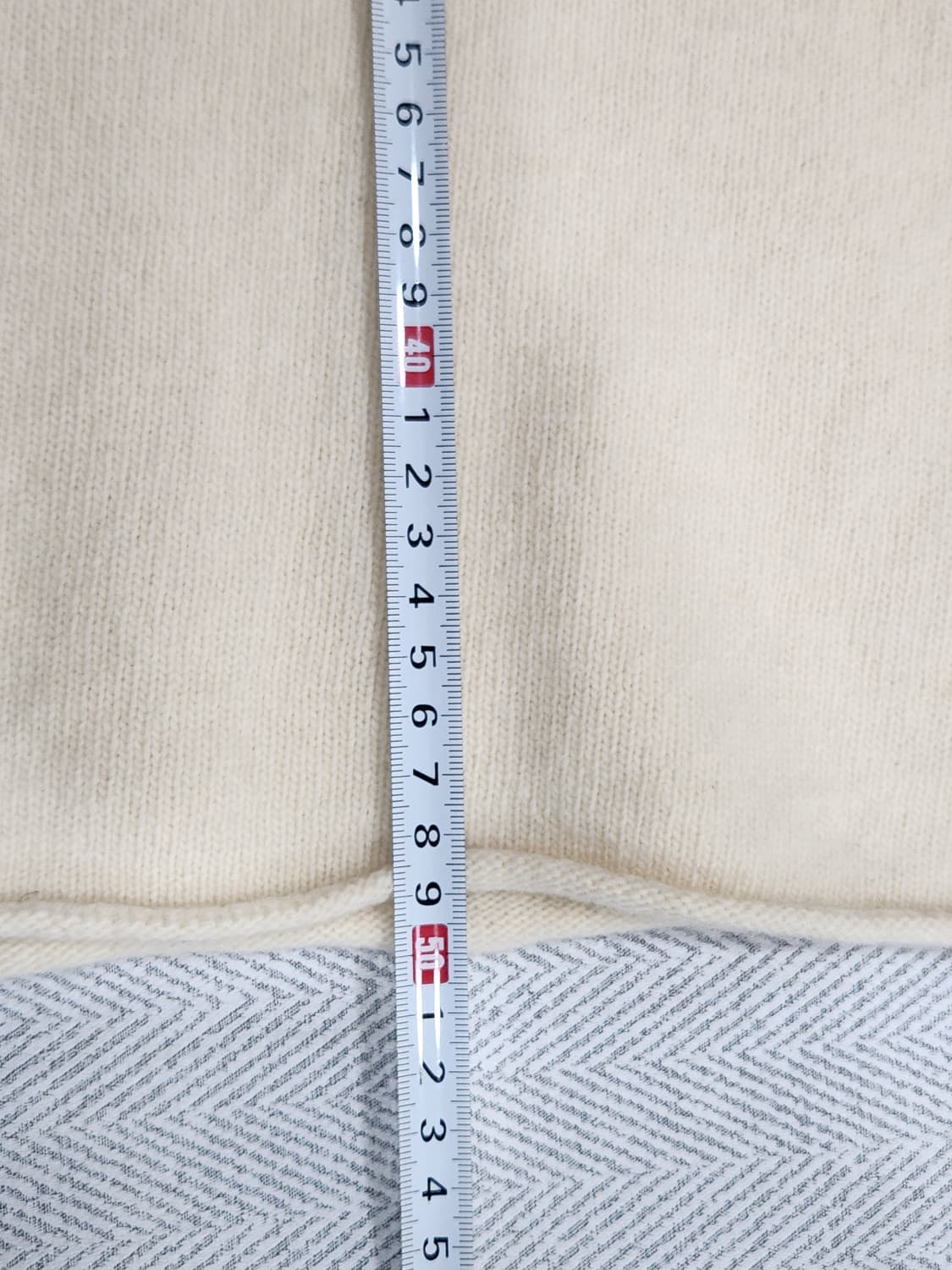 [F] 아이보리 반팔 니트 여성 프리사이즈 상품이미지8