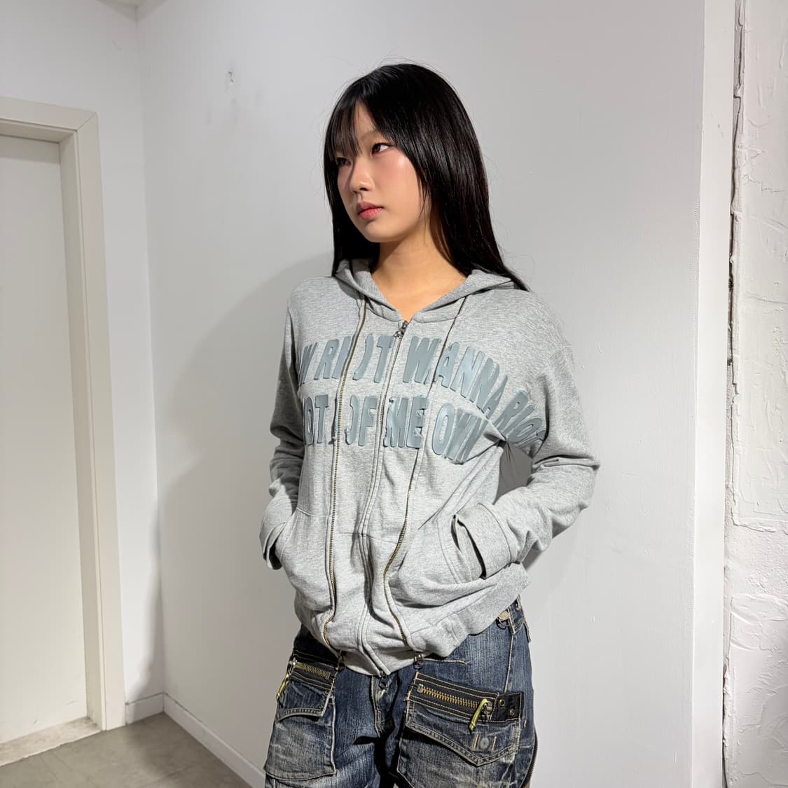 00s PPFM 아카이브 더블지퍼 후드집업  상품이미지2