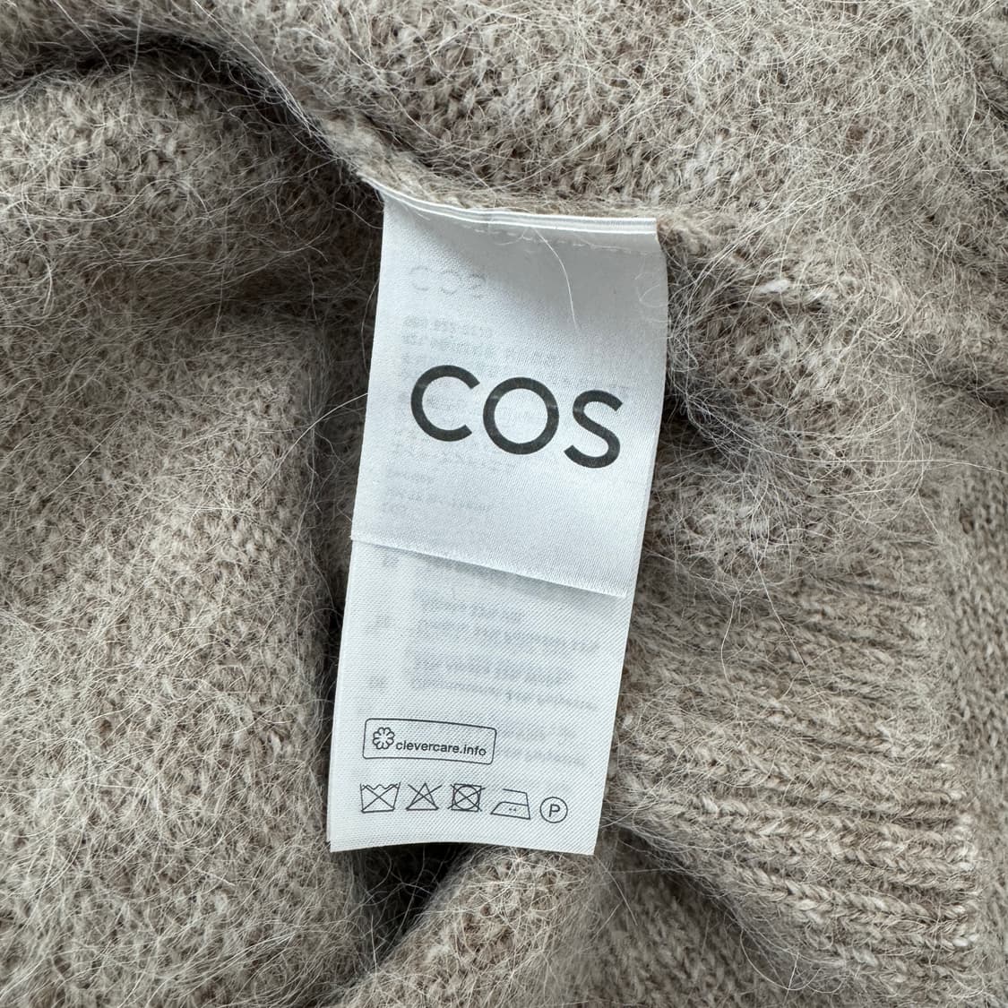 M(105~110) COS 오버사이즈 알파카 오트밀 니트  상품이미지5
