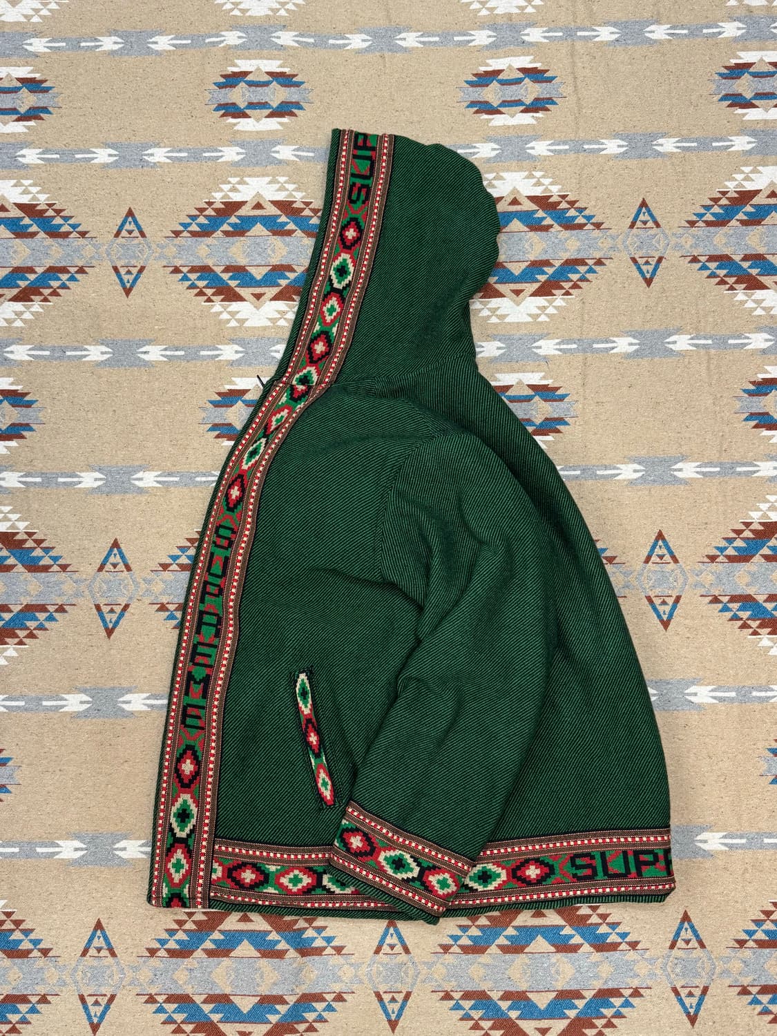 [L] 슈프림 우븐 후디드 자켓 그린   상품이미지6