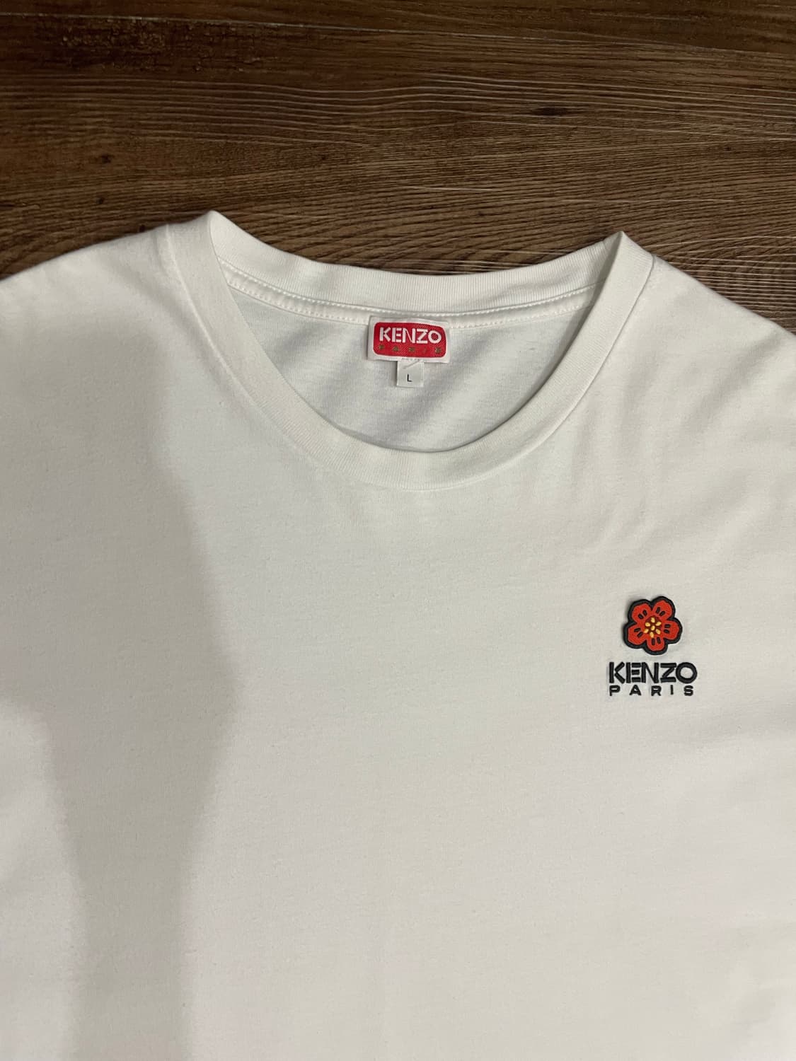겐조 KENZO 보케 플라워 크레스트 티셔츠 화이트 상품이미지3