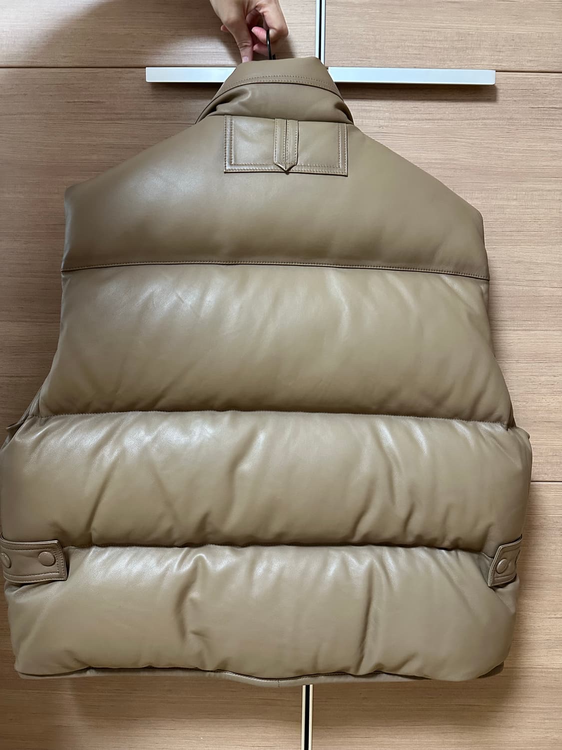 솔리드옴므 가죽 레더 패딩 조끼 상품이미지2