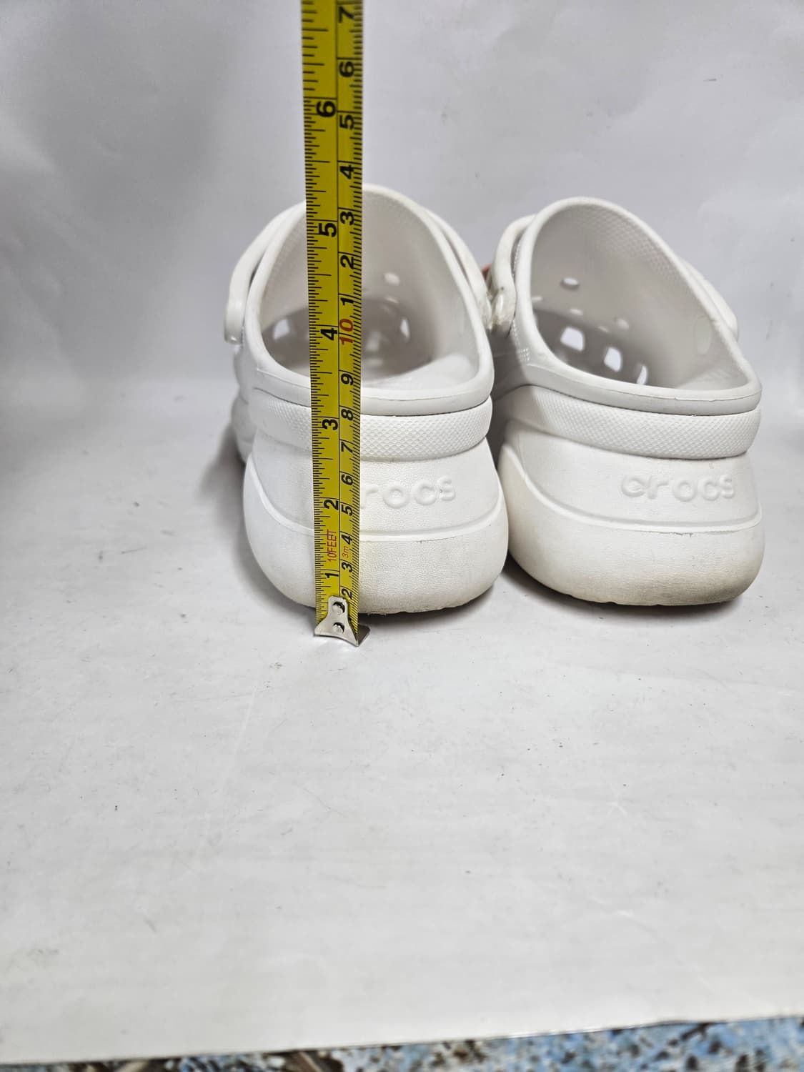 크록스 흰색 샌들 W9 곰돌이 지비츠 255~260 상품이미지5