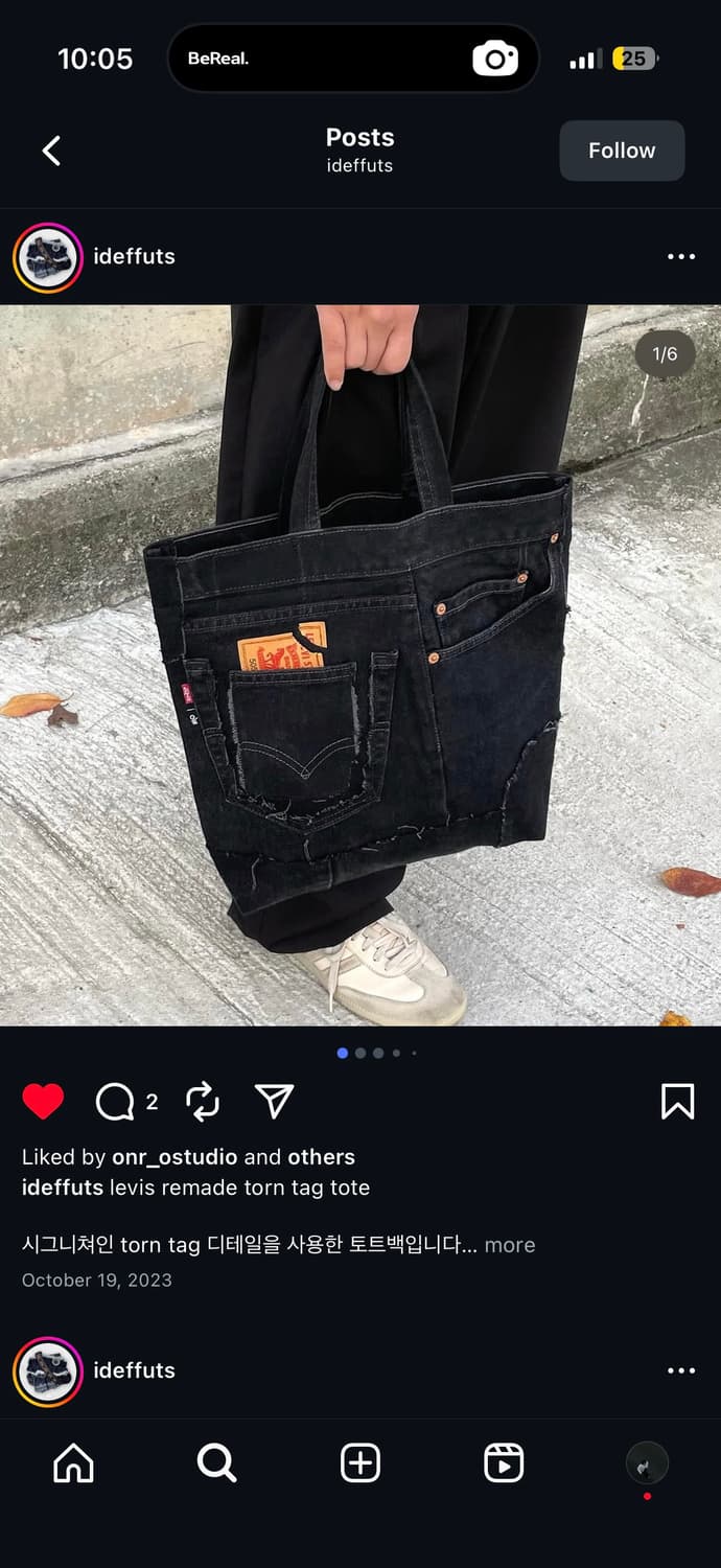 Ideffuts 리바이스 가방 상품이미지4