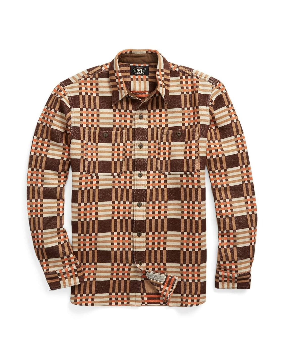 더블알엘(RRL) 플래드 자카드 워크 셔츠 S사이즈 상품이미지1