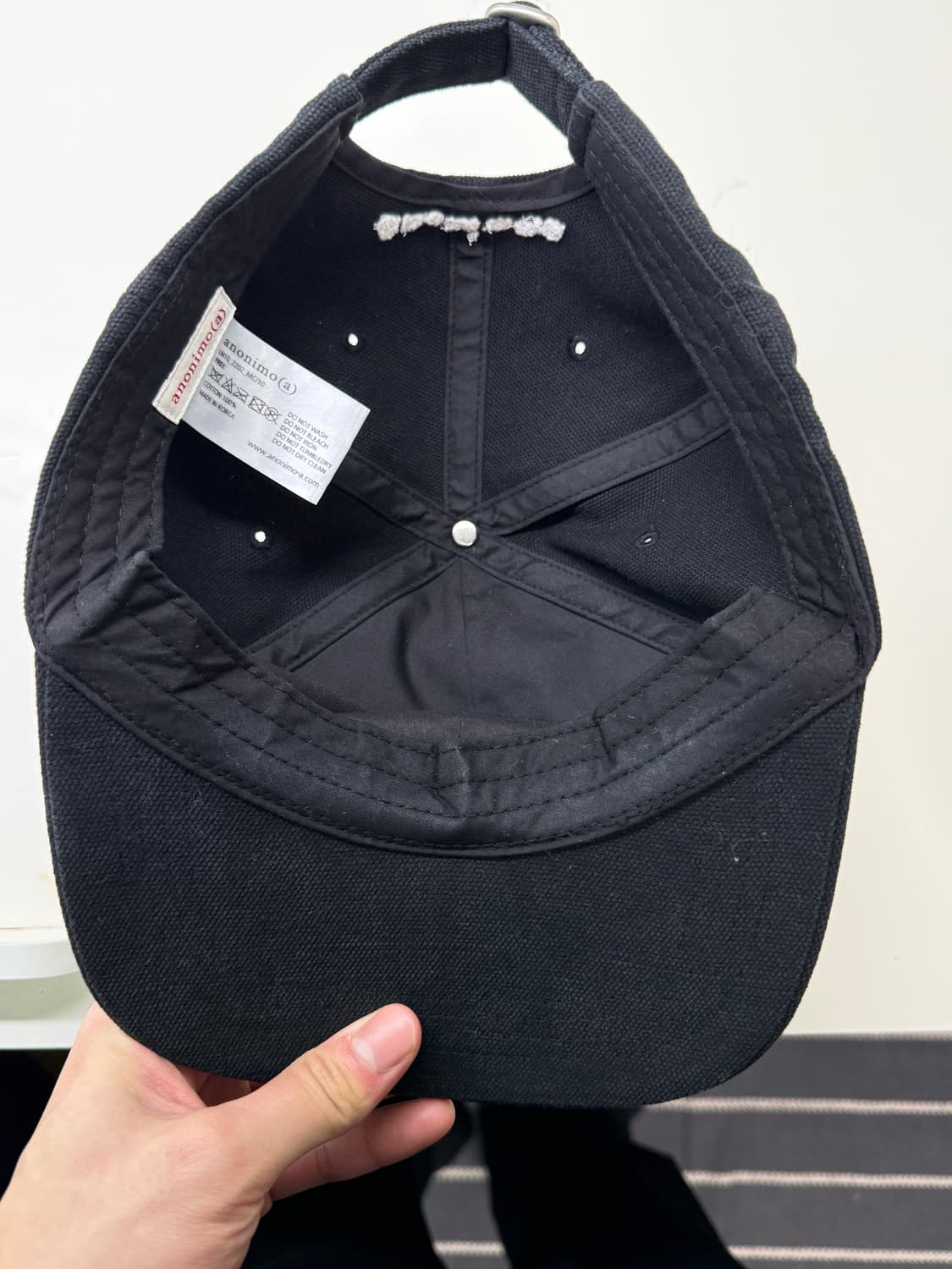 아노니모아노니마 블랙 볼캡 상품이미지5