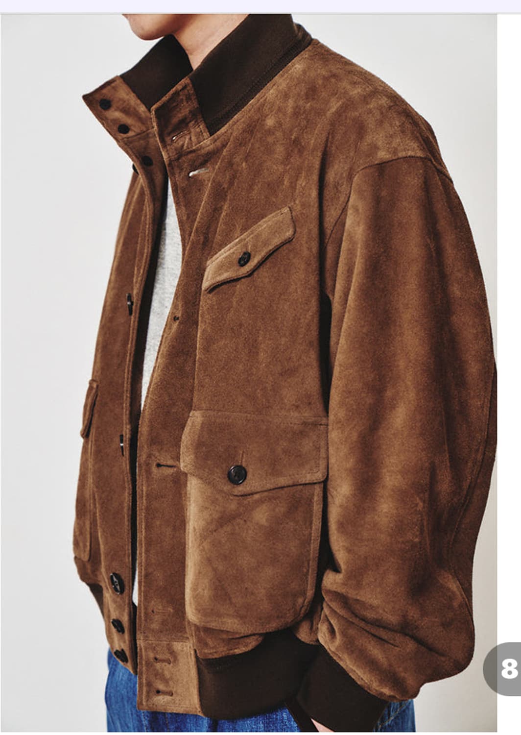 아트이프액트 스웨이드 A-1 자켓 상품이미지7