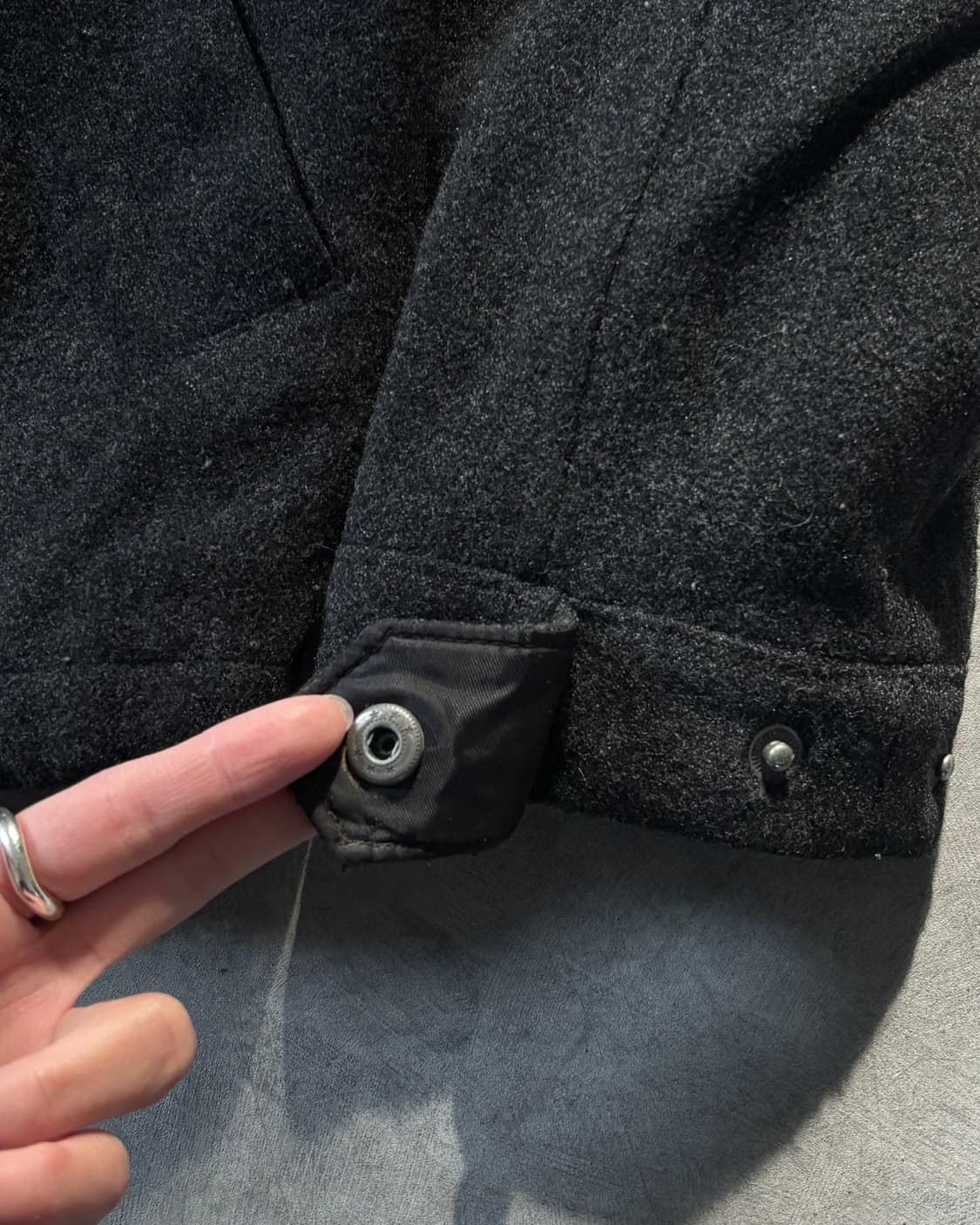 Polo 폴로 랄프로렌 차콜컬러 울 헤링턴 자켓  상품이미지4