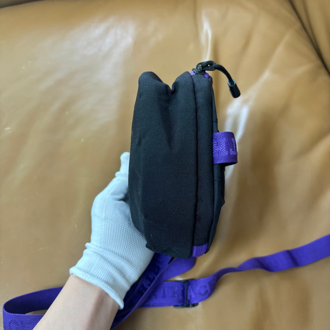나나미카 노스페이스 퍼플라벨 샤코슈 크로스백 가방 퍼플 블랙 상품이미지7