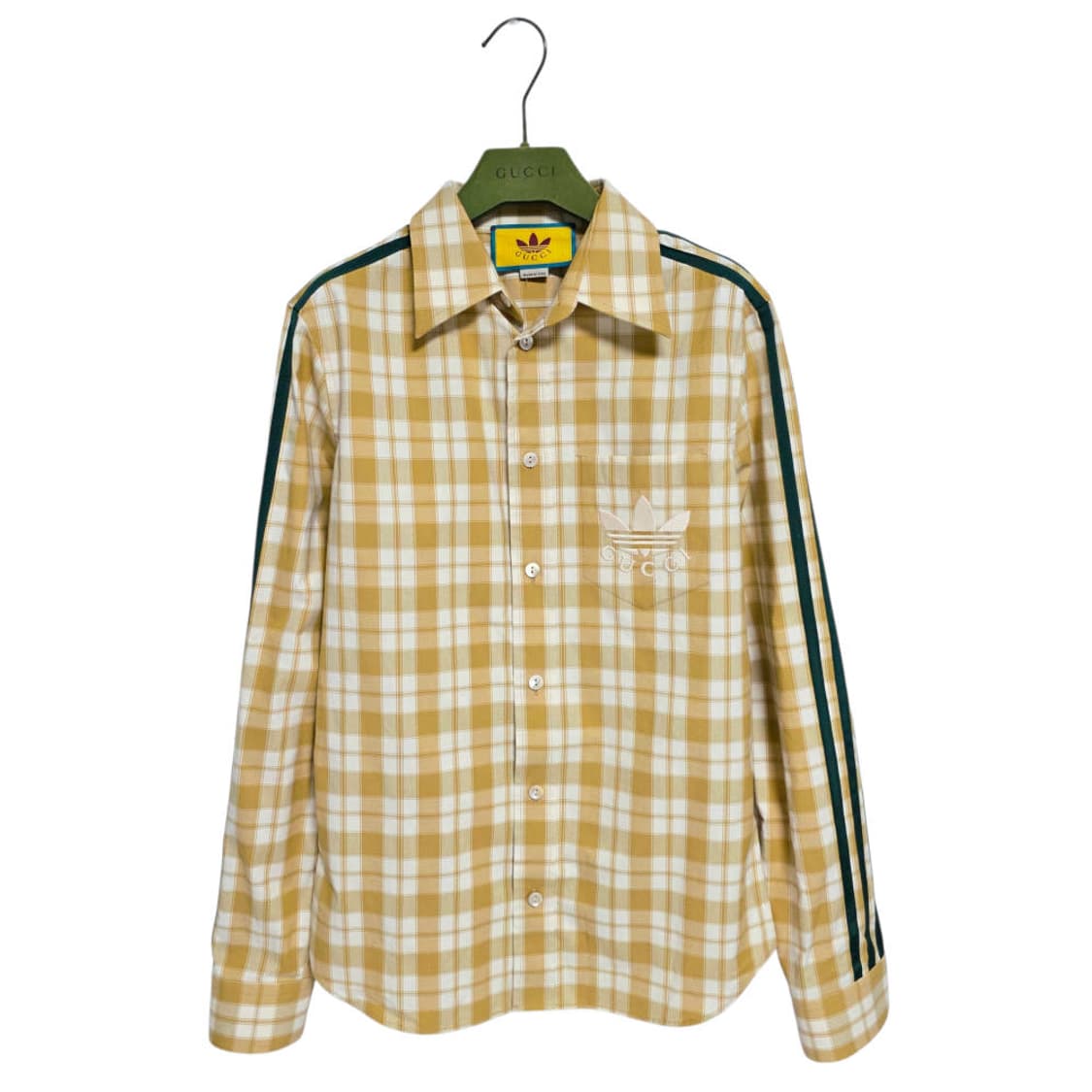 구찌 x 아디다스 콜라보 트레포일 체크셔츠 16 상품이미지2