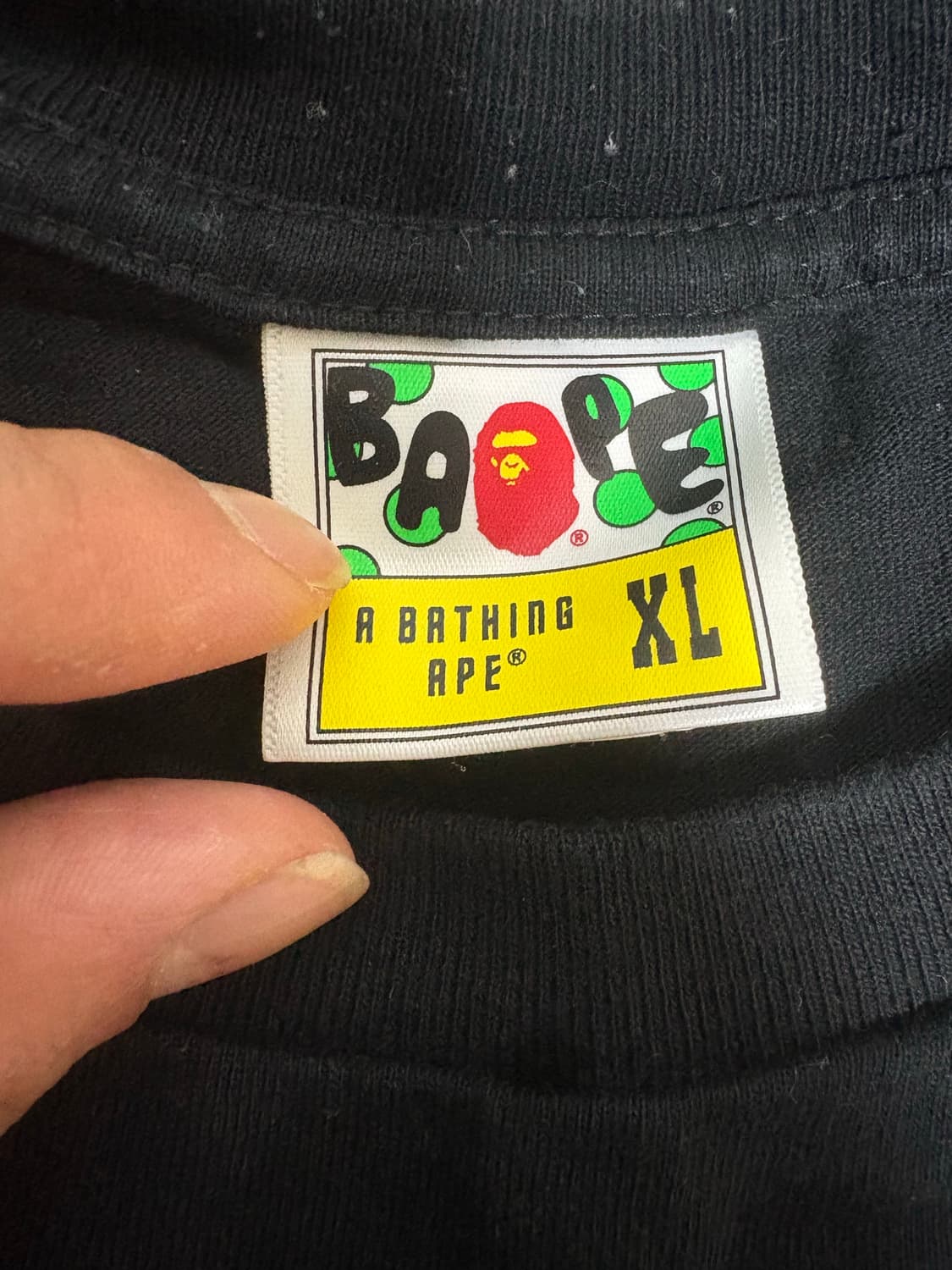 베이프 bape 레드 카모 프린팅 반팔 xl 상품이미지4